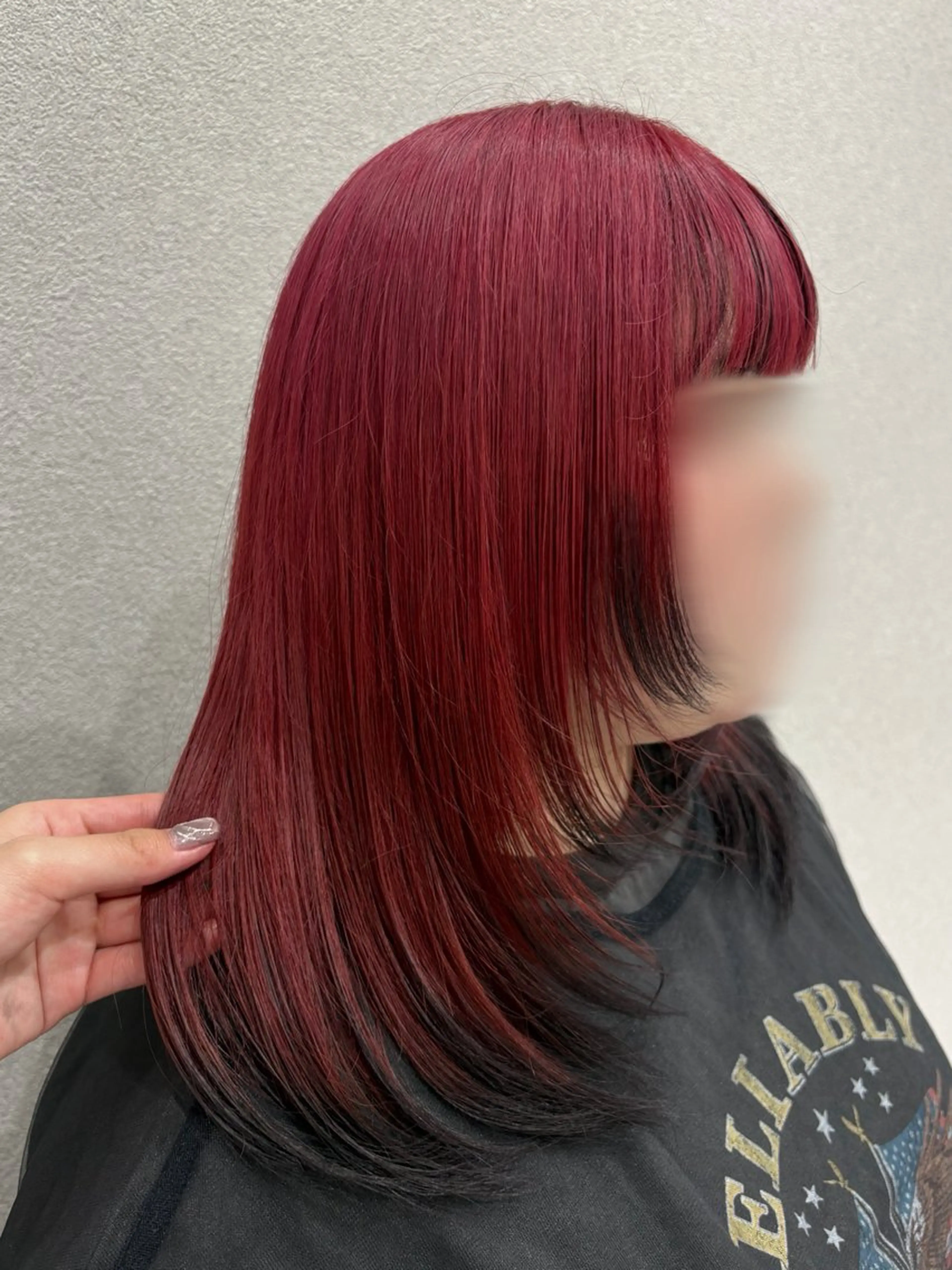 セミロング ヘアカラー レイヤーカット/ ヘアカラー/RENAのヘアスタイル