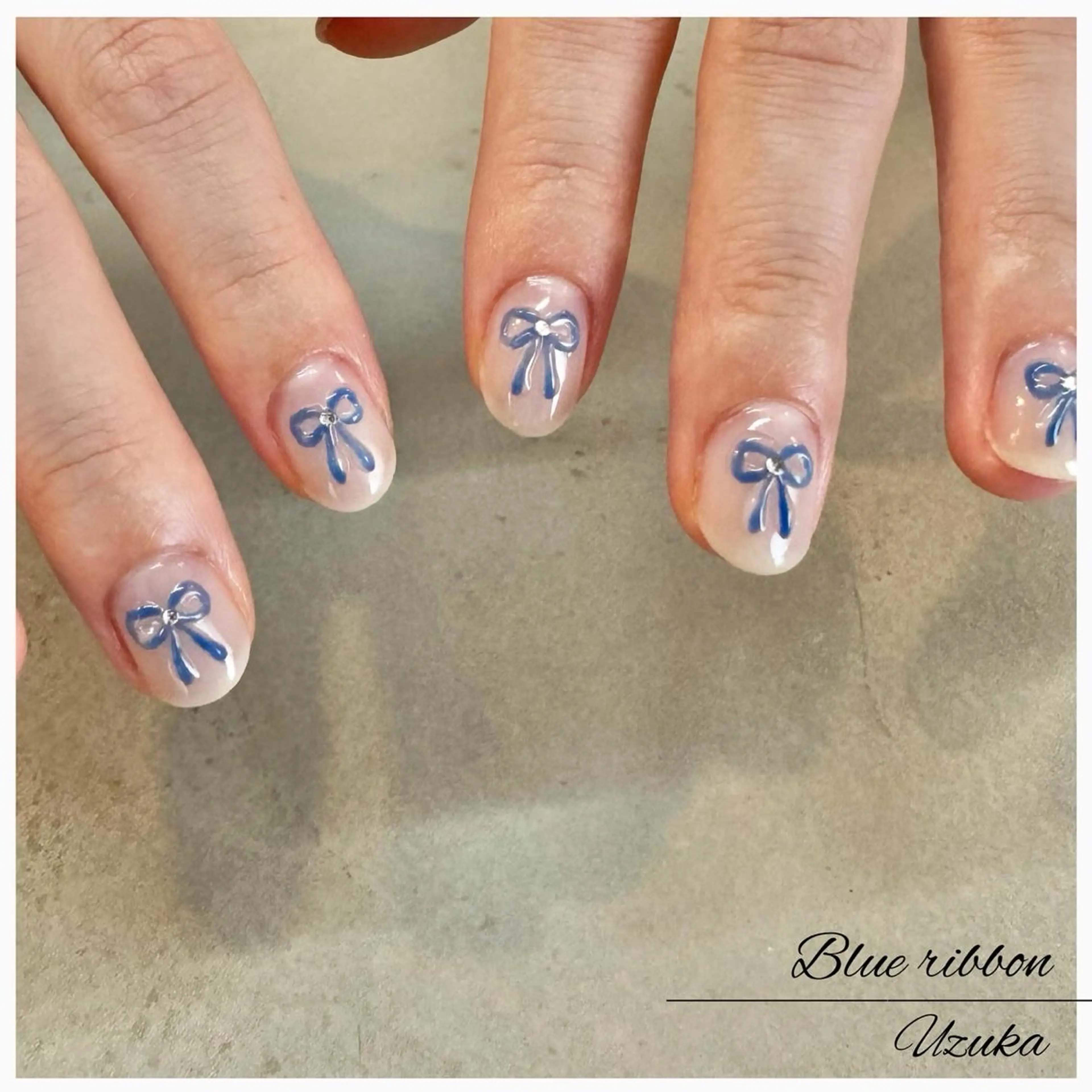 ネイル リボン 【 enn 】 Uzuka Yukaのネイルデザイン