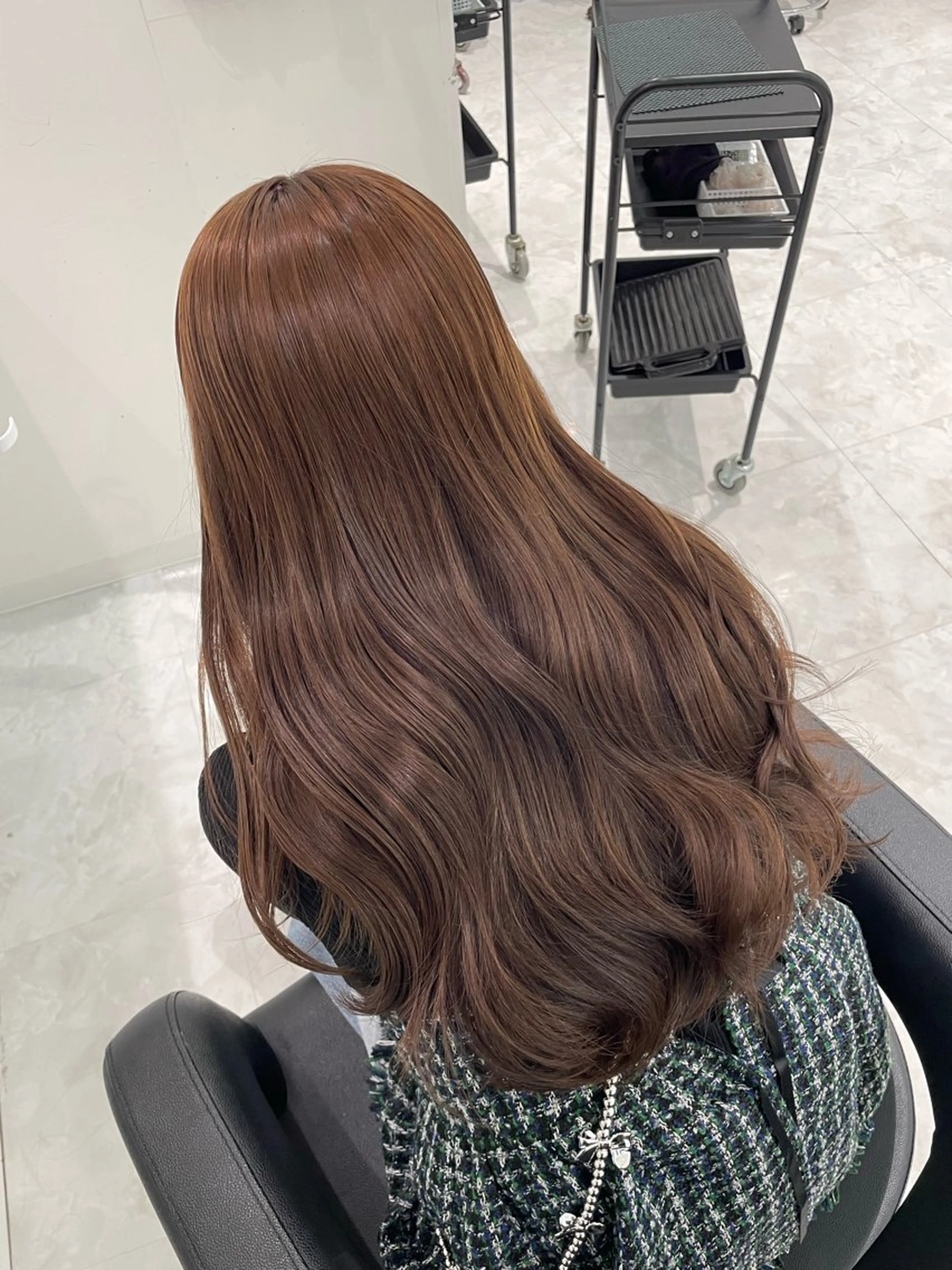 カラー 🤍ブリーチなし ブラウンhimi🤍のヘアスタイル