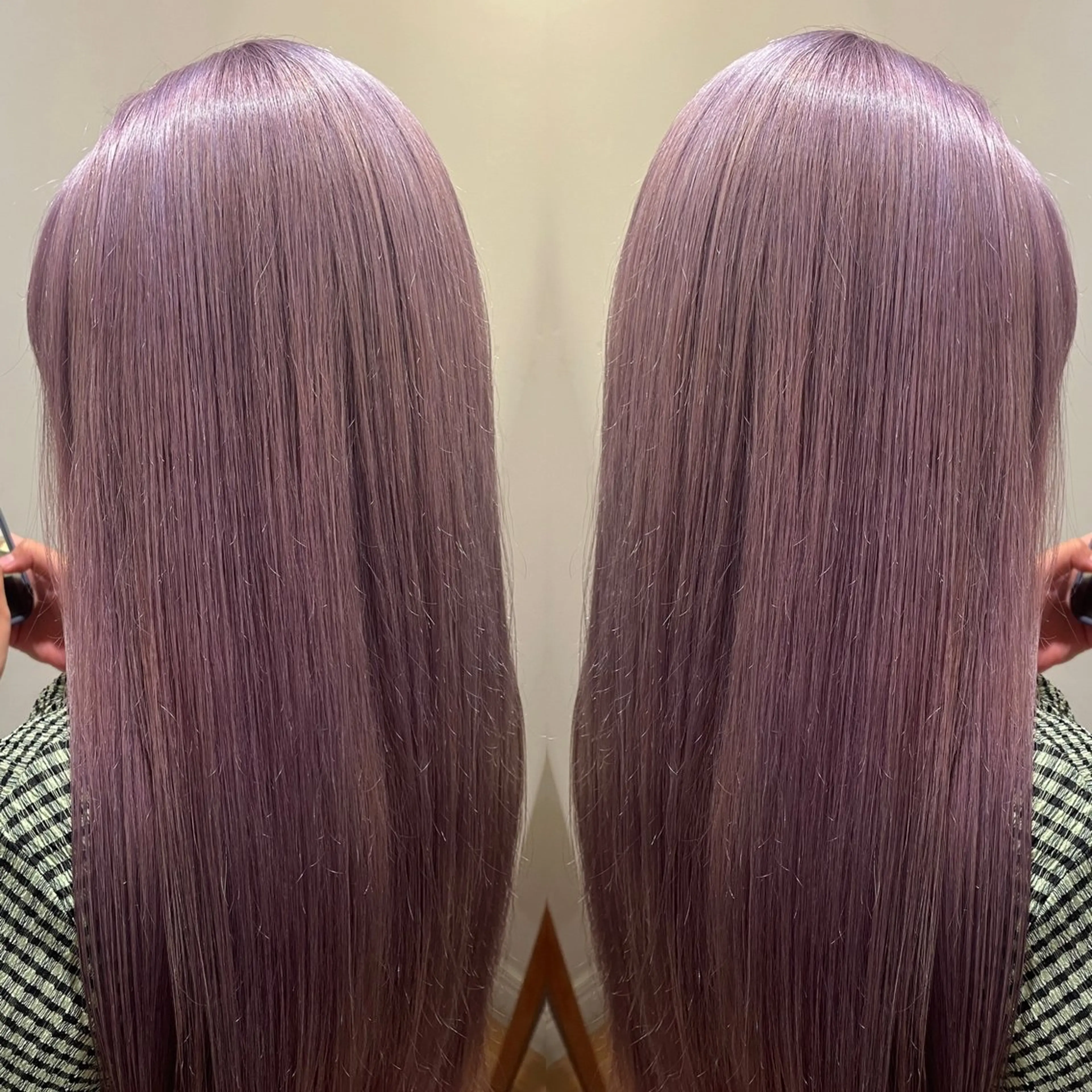 ロング カラー ブリーチ ラベンダーカラー hair atelier OZ 桑野店所属・佐藤 宰のヘアスタイル