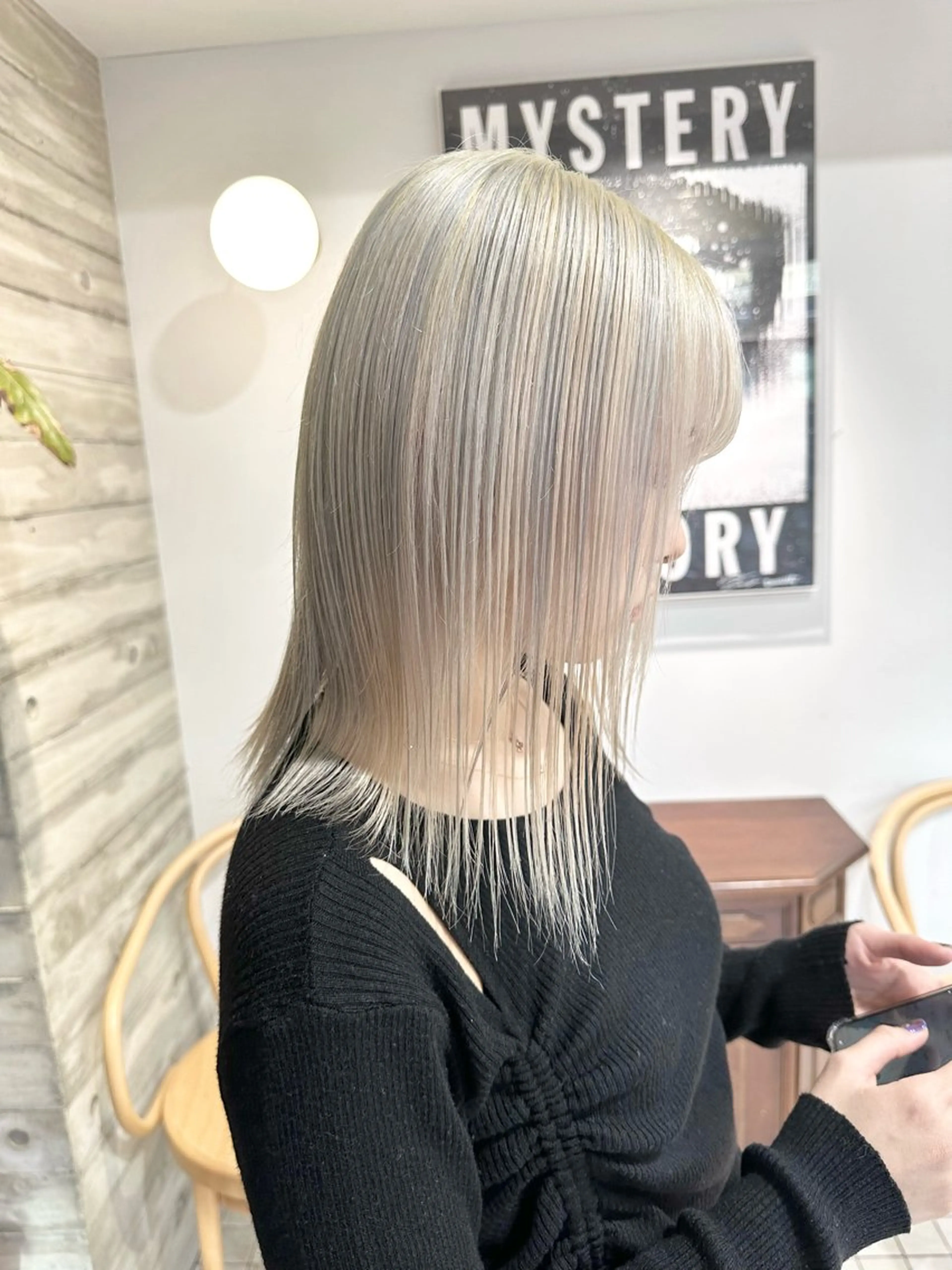 ミディアム カラー ヘアカラー トリートメント ヘッドスパ ヘアセット kai .のヘアスタイル