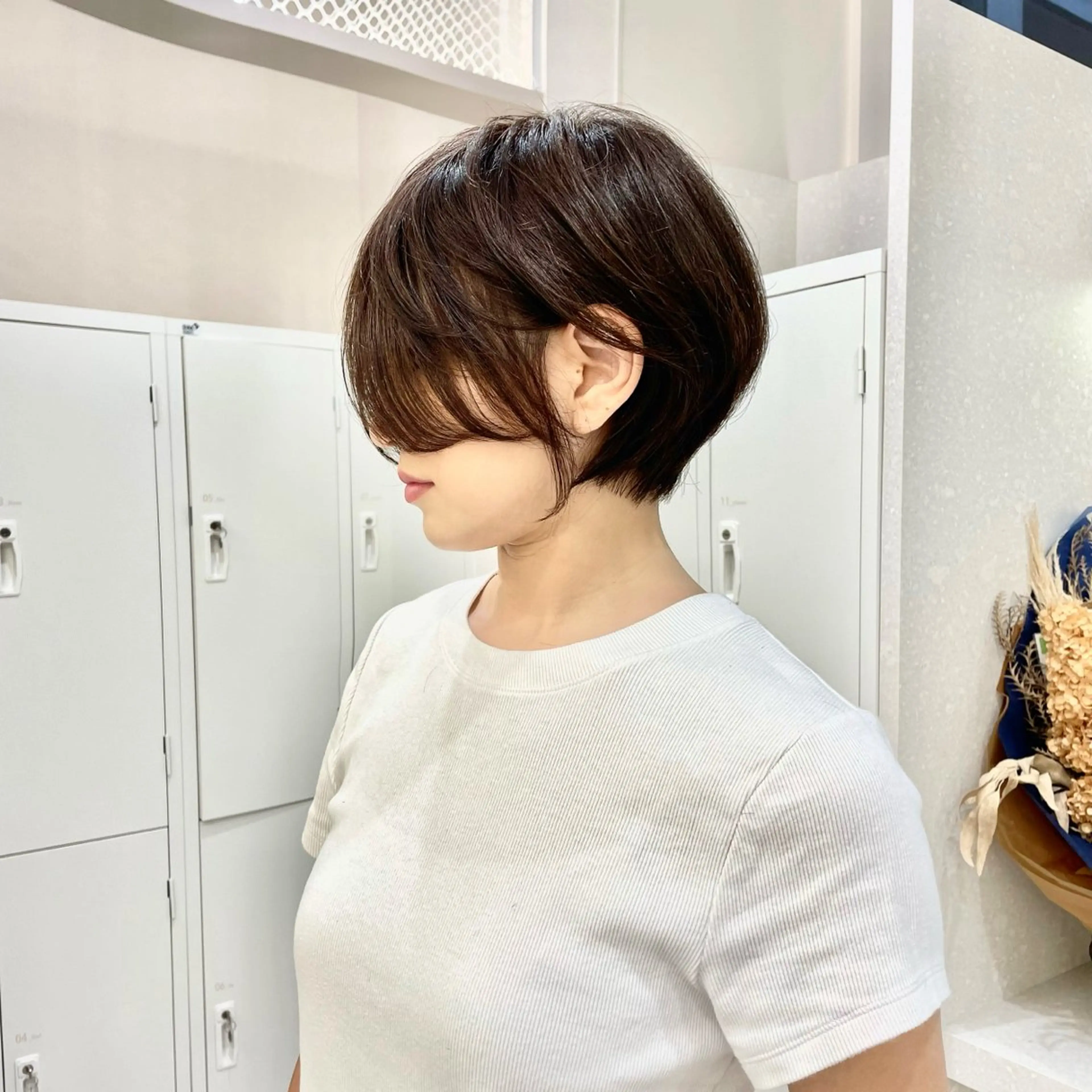 ショート カラー ショートヘア 小顔カット カット ヘアカラー トリートメント ヘッドスパ 木原良 (キハラ リョウ)のヘアスタイル