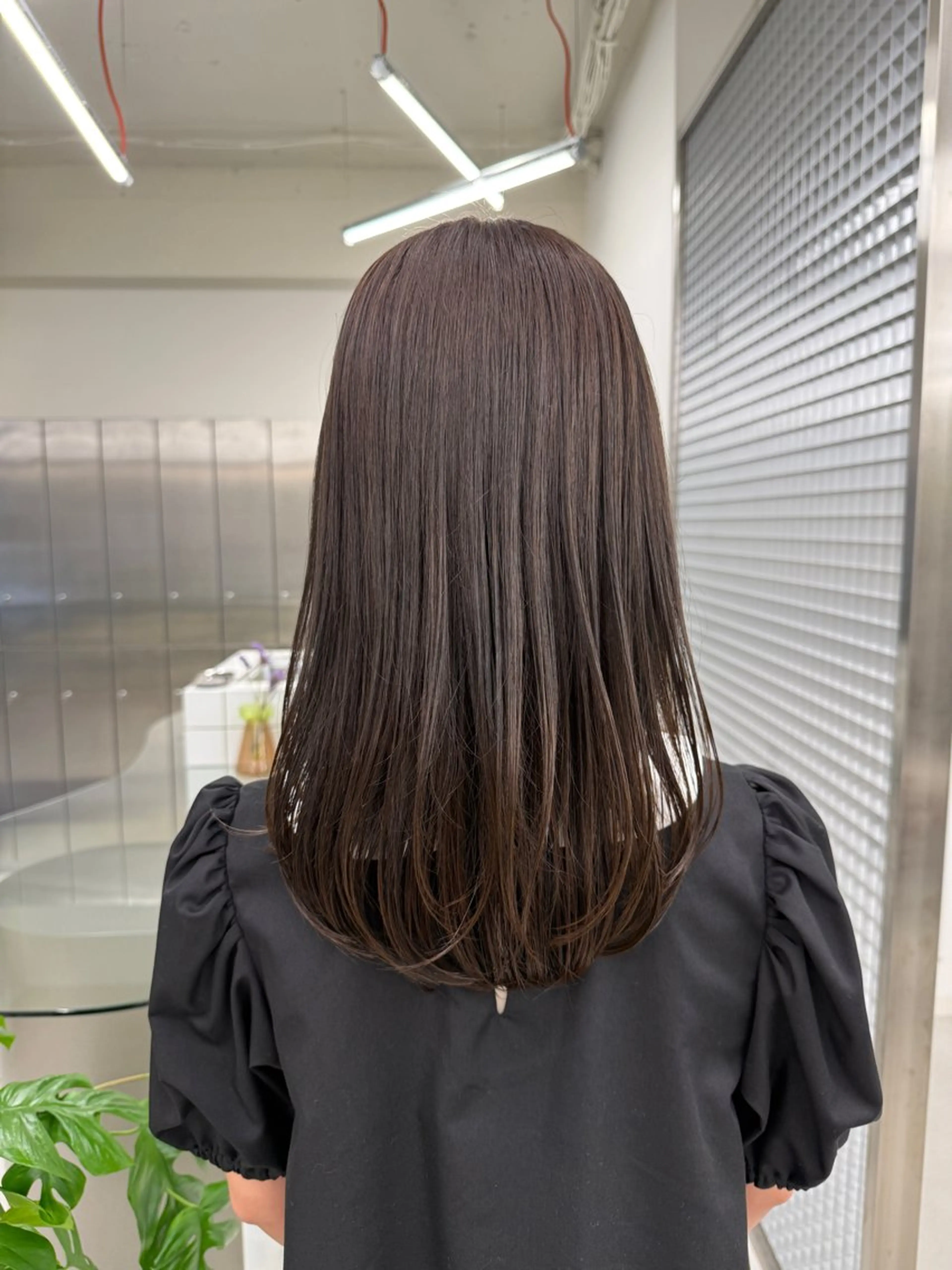セミロング カラー カット ヘアカラー 表参道🌿赤み消し カラー/チナツのヘアスタイル