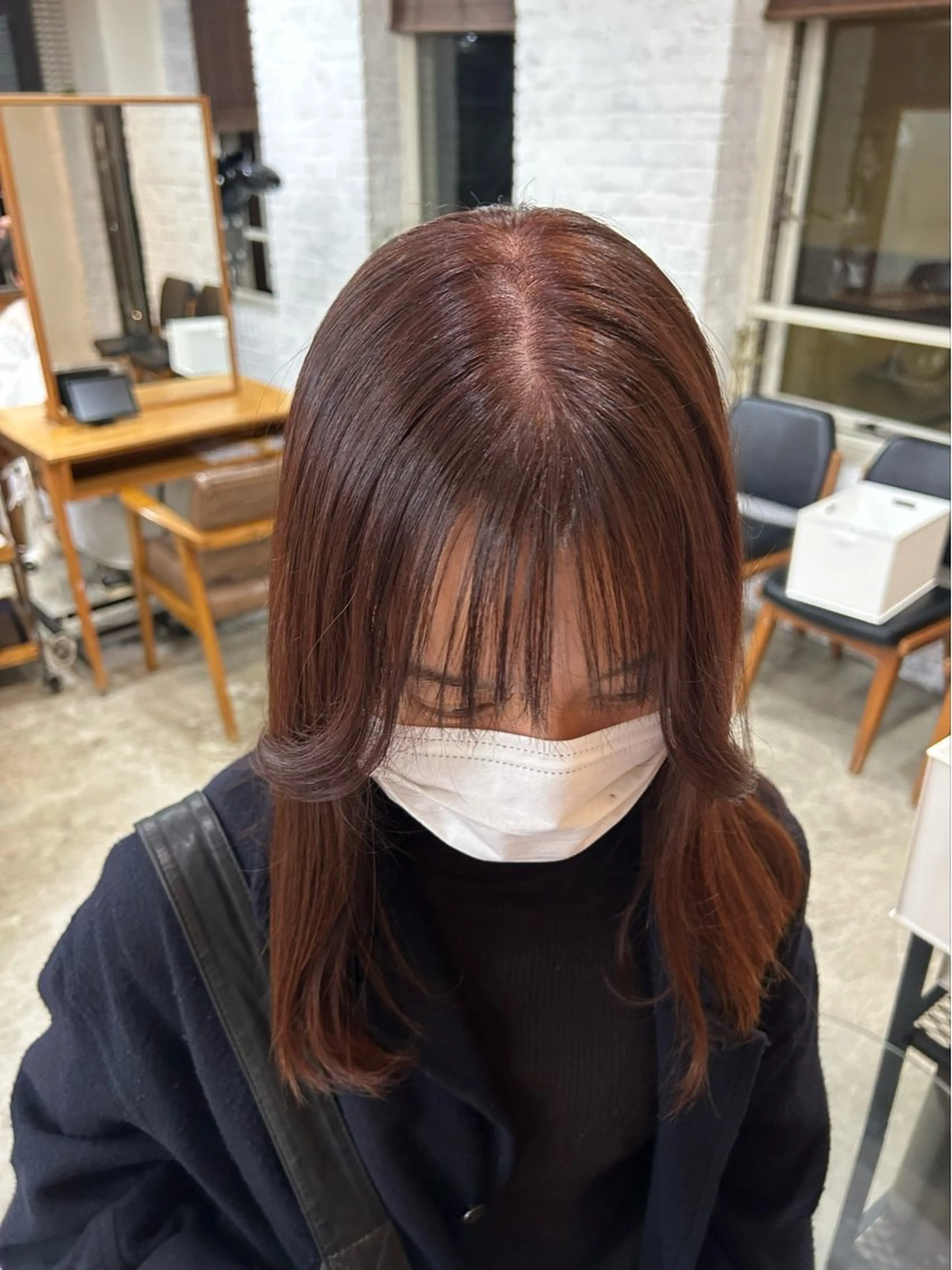 セミロング ヘアカラー ベージュ/透明感/ レイヤー/あやか💕のヘアスタイル