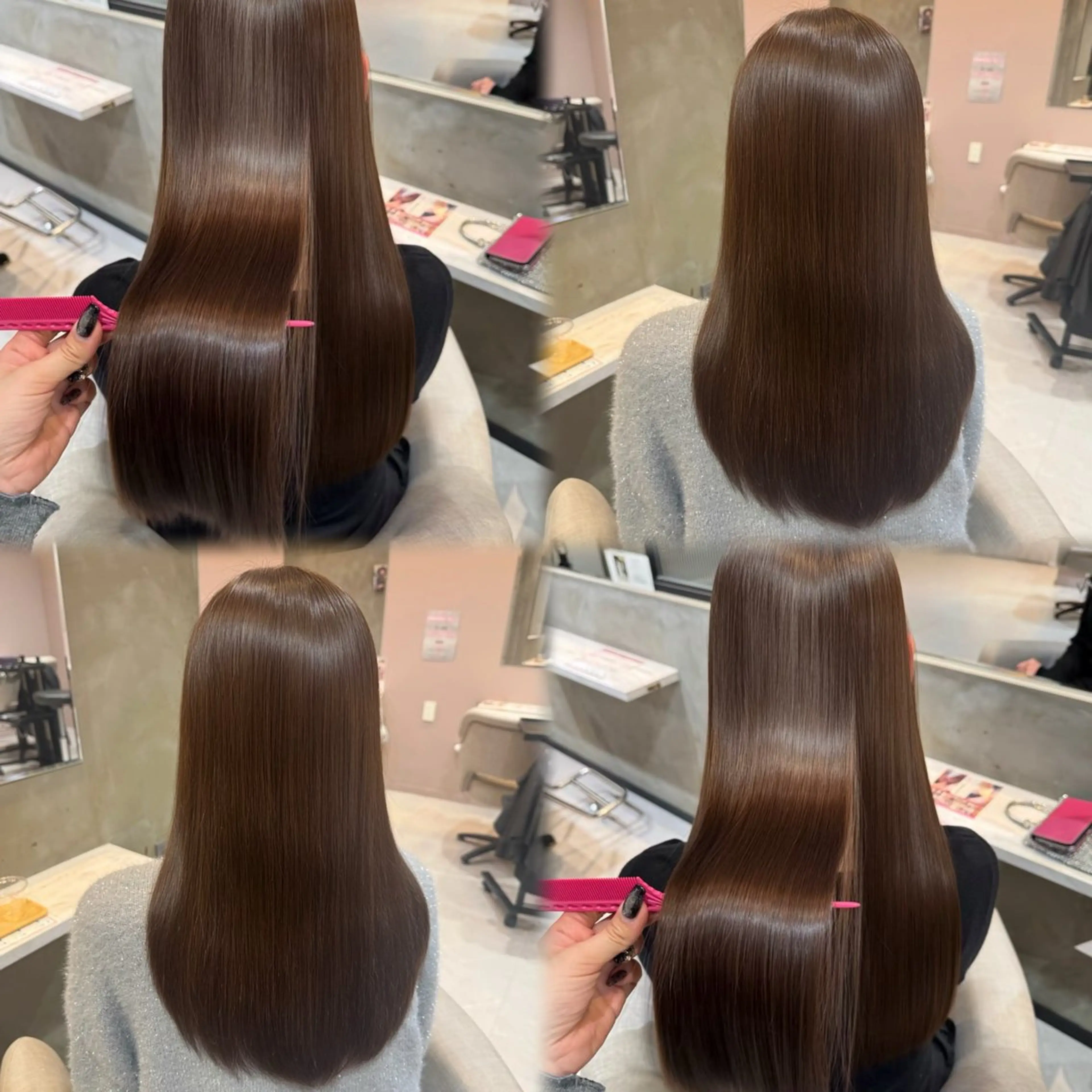 ロング 縮毛矯正 カット ヘアカラー トリートメント 🍀縮毛矯正🍀💎 曲がる縮毛矯正💎のヘアスタイル