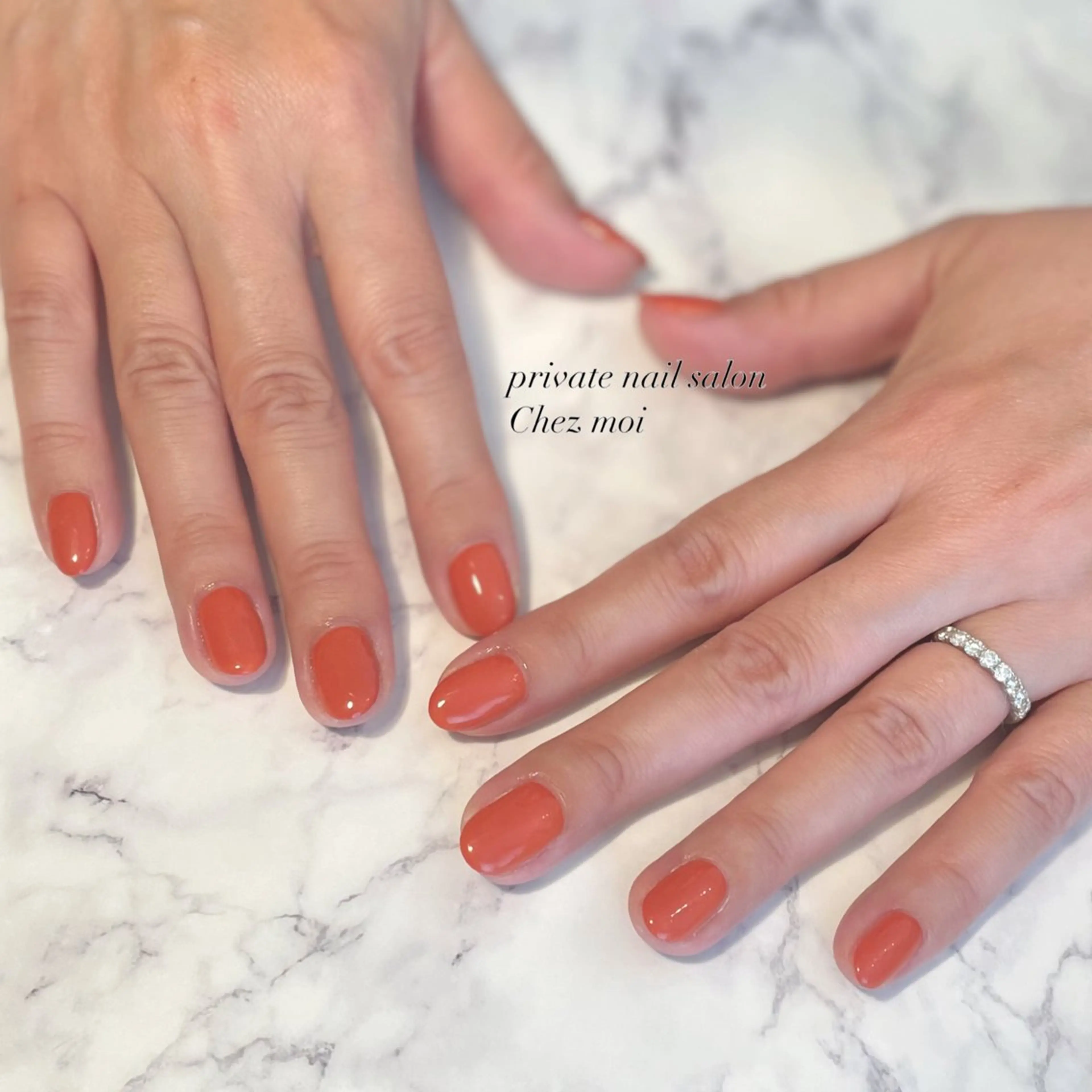 ネイル オレンジ KOMINE TOMOKOのネイルデザイン