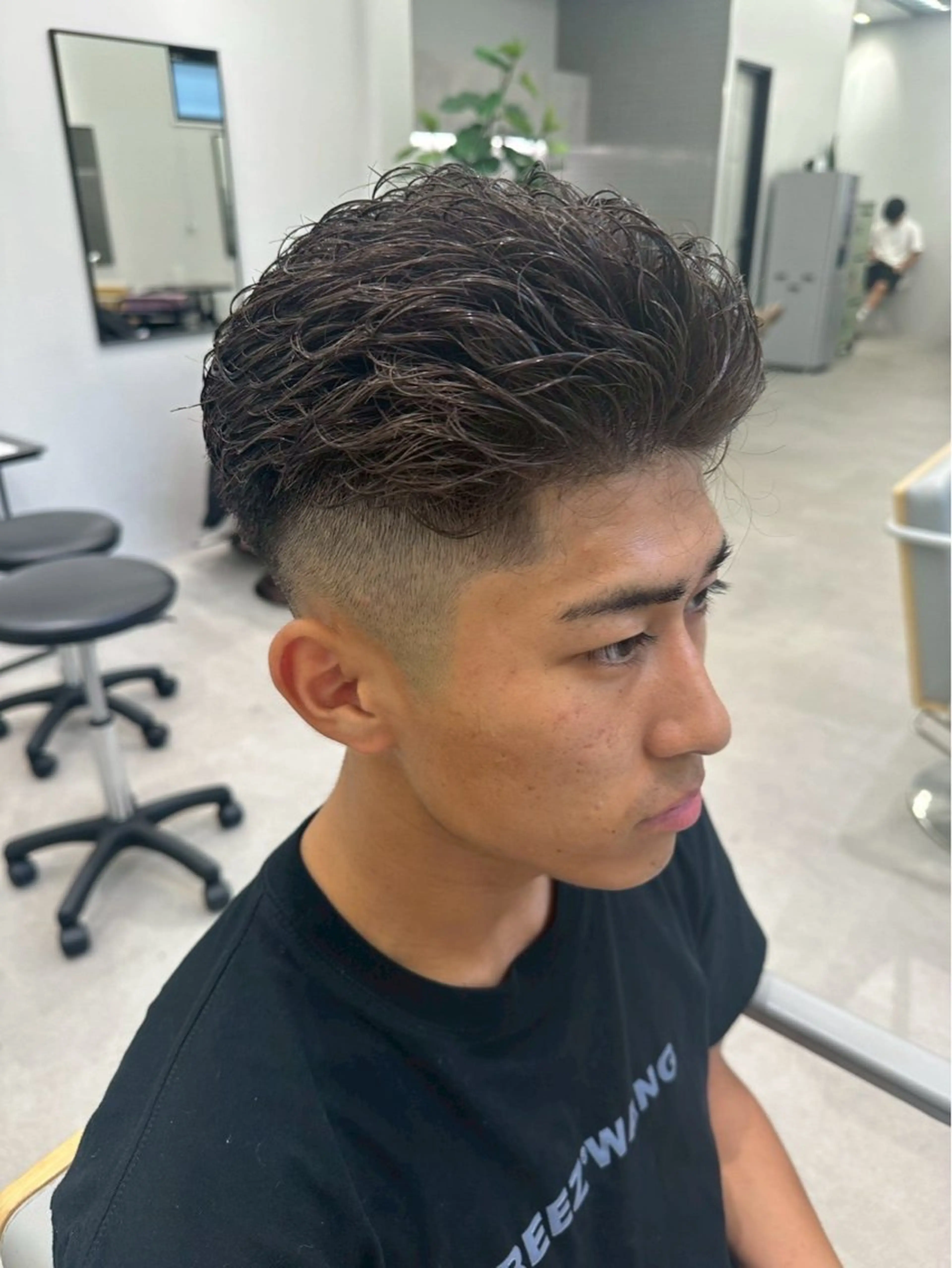 ショート パーマ メンズ カット パーマ Joule 大分メンズのヘアスタイル