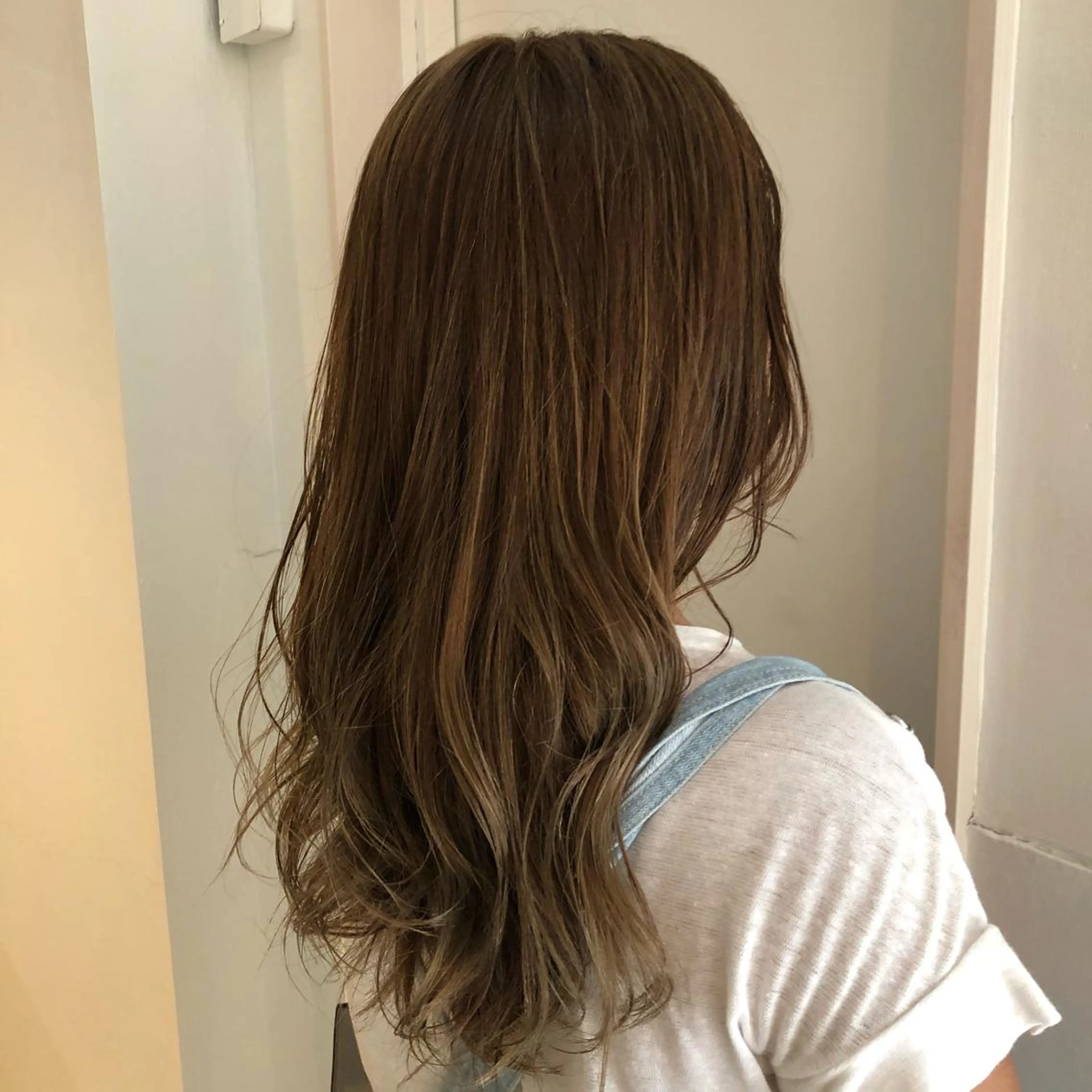 ロング カラー ハイライトカラー ハイライト 中司 莉菜のヘアスタイル