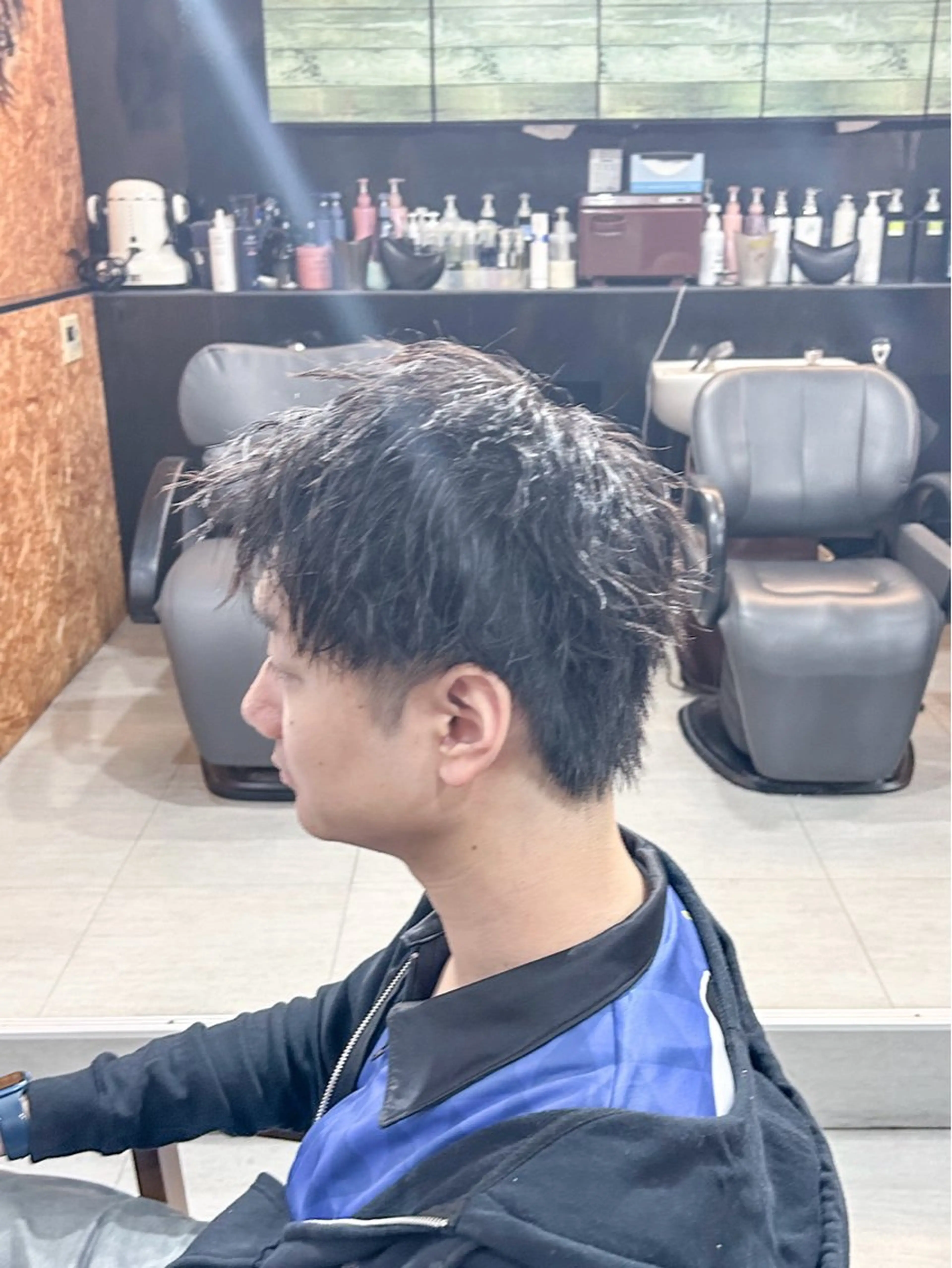 ショート パーマ メンズ かんばら りょーいのヘアスタイル