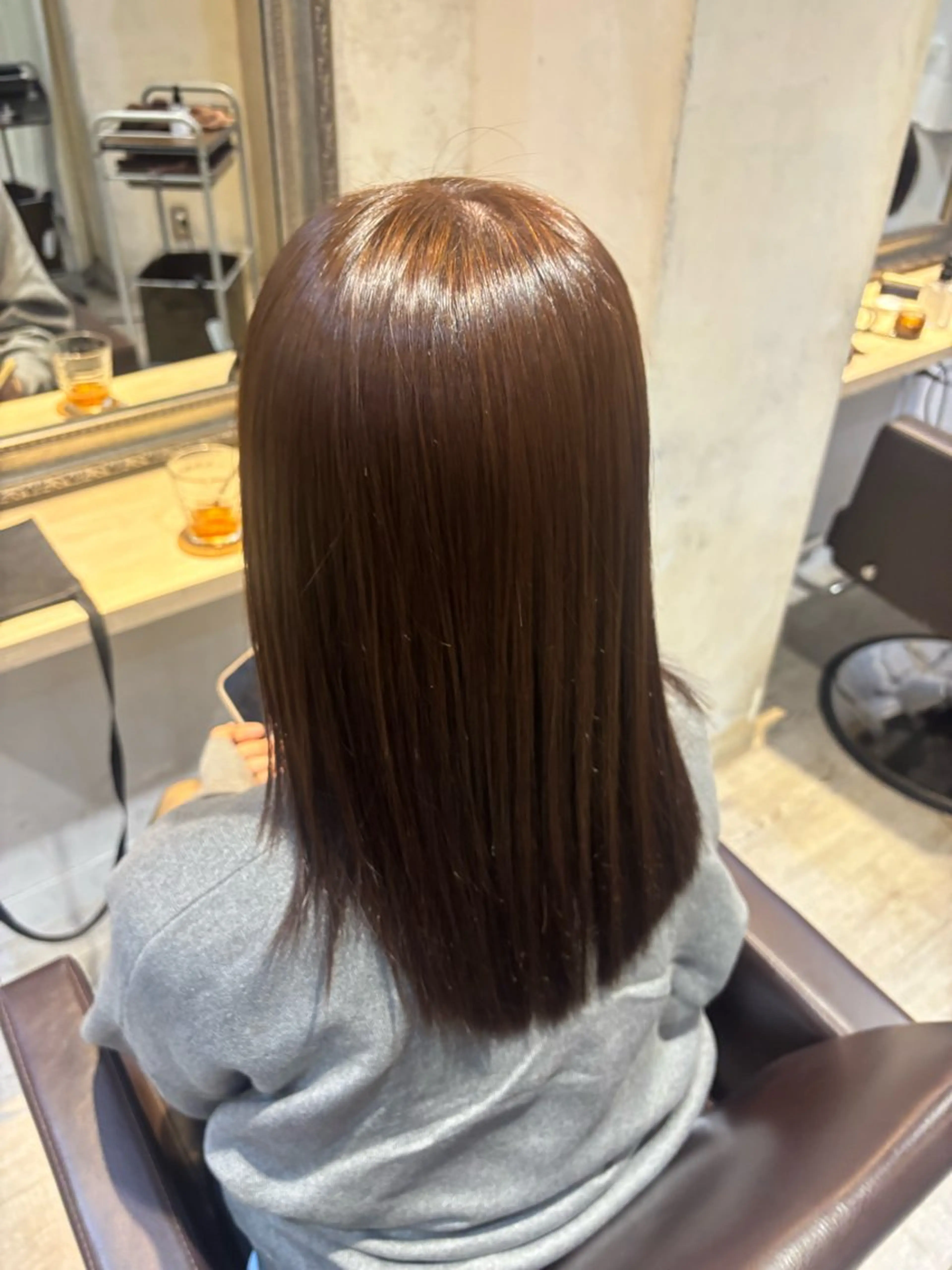 セミロング ヘアカラー Lutia新宿 ayane◝✩のヘアスタイル