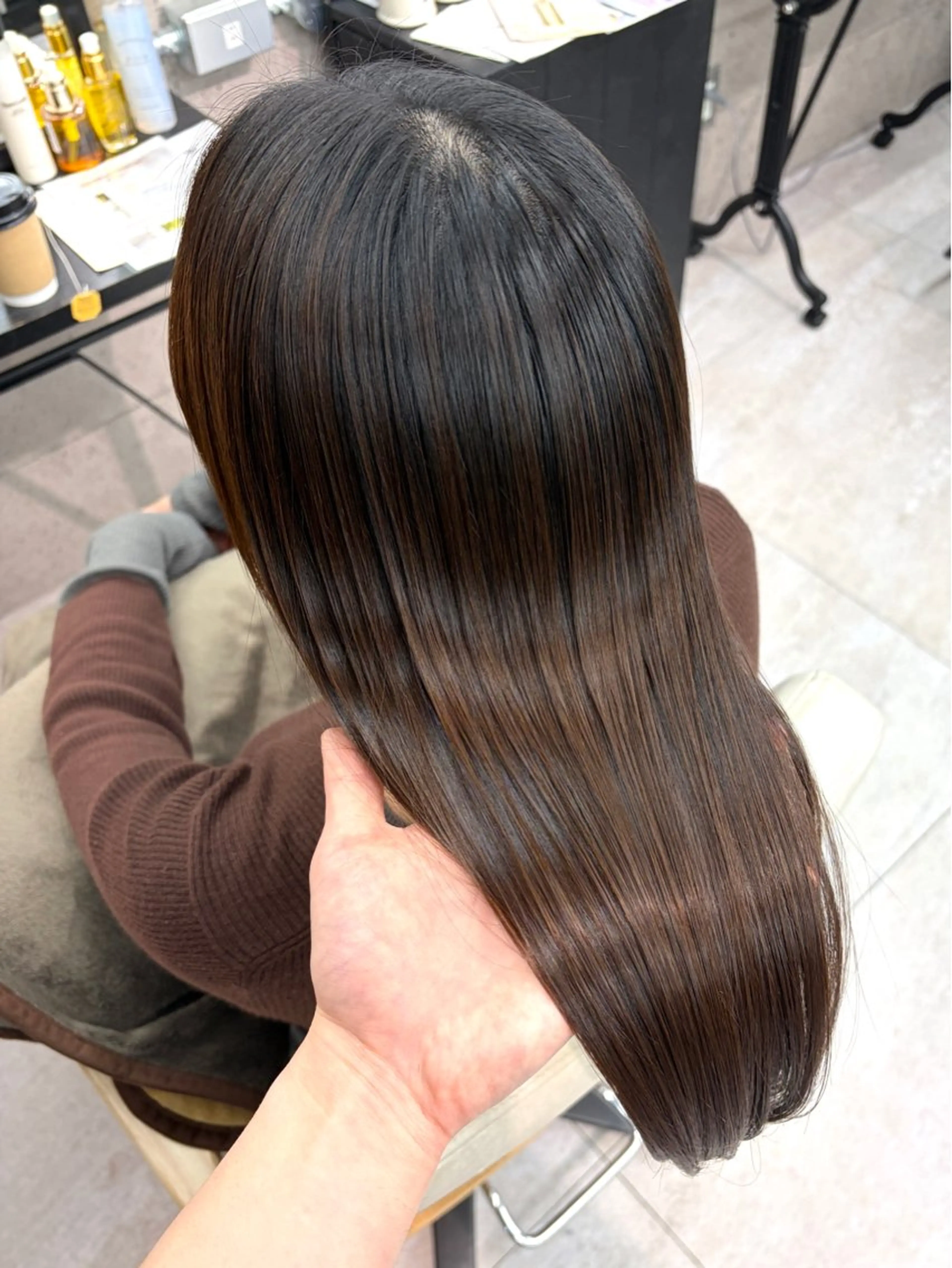 ロング カラー パーマ 🌸東中野/髪質改善 美髪矯正/櫻井🌸のヘアスタイル