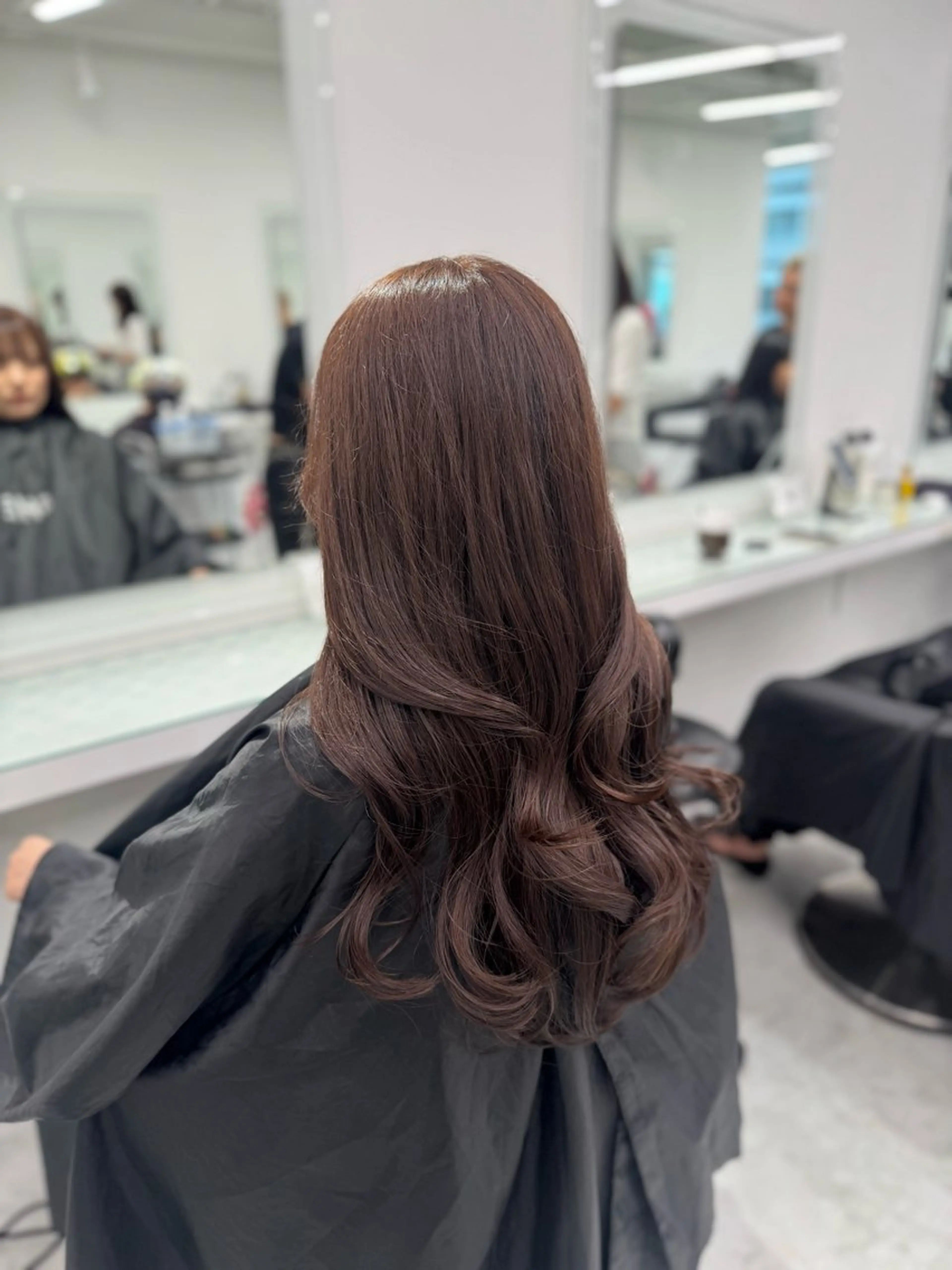 ロング カラー ヘアカラー トリートメント 韓国レイヤー・ ハッシュ🤍しゅうじのヘアスタイル