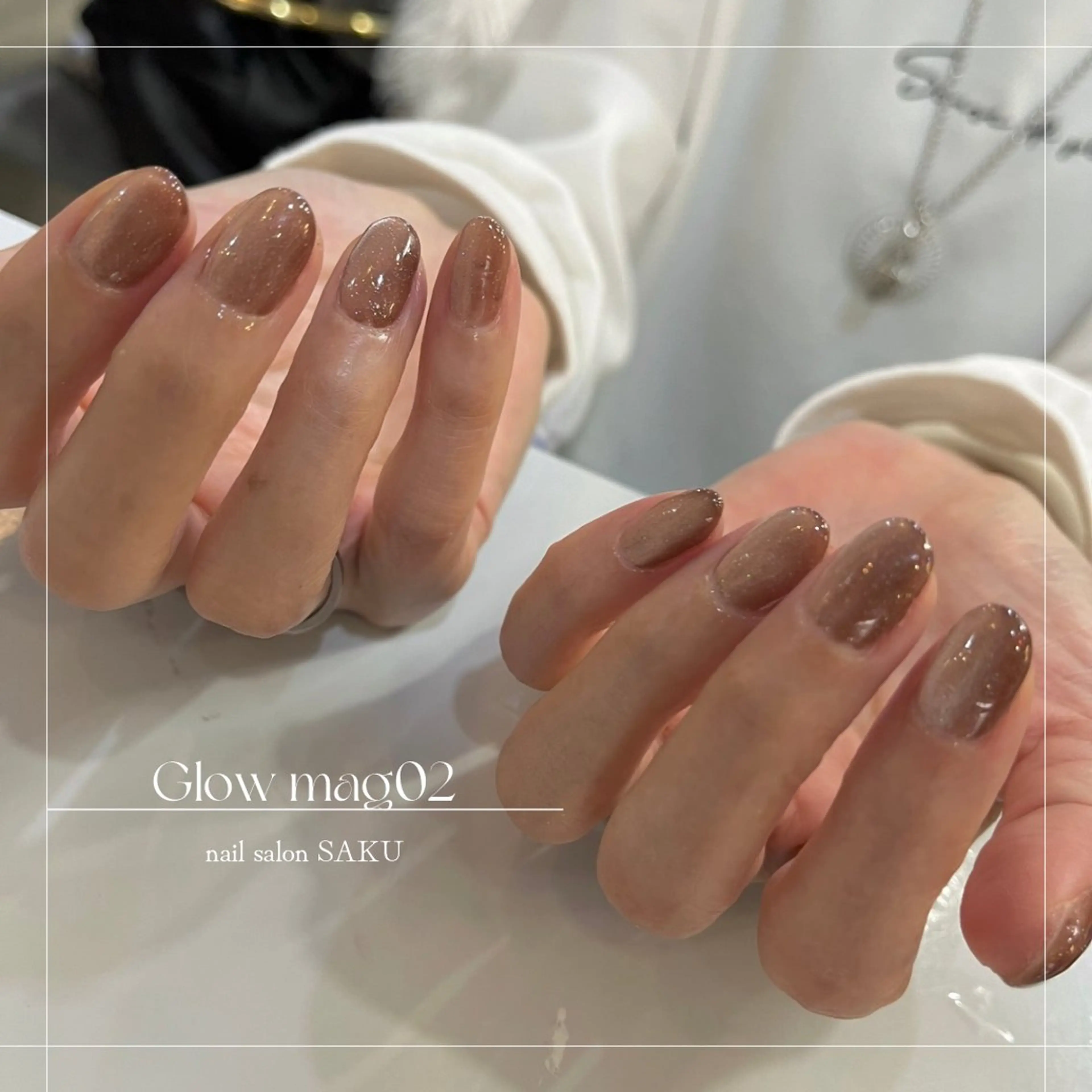 ネイル ニュアンスネイル シンプルネイル ハンドネイル SAKU nail 作島茜のネイルデザイン