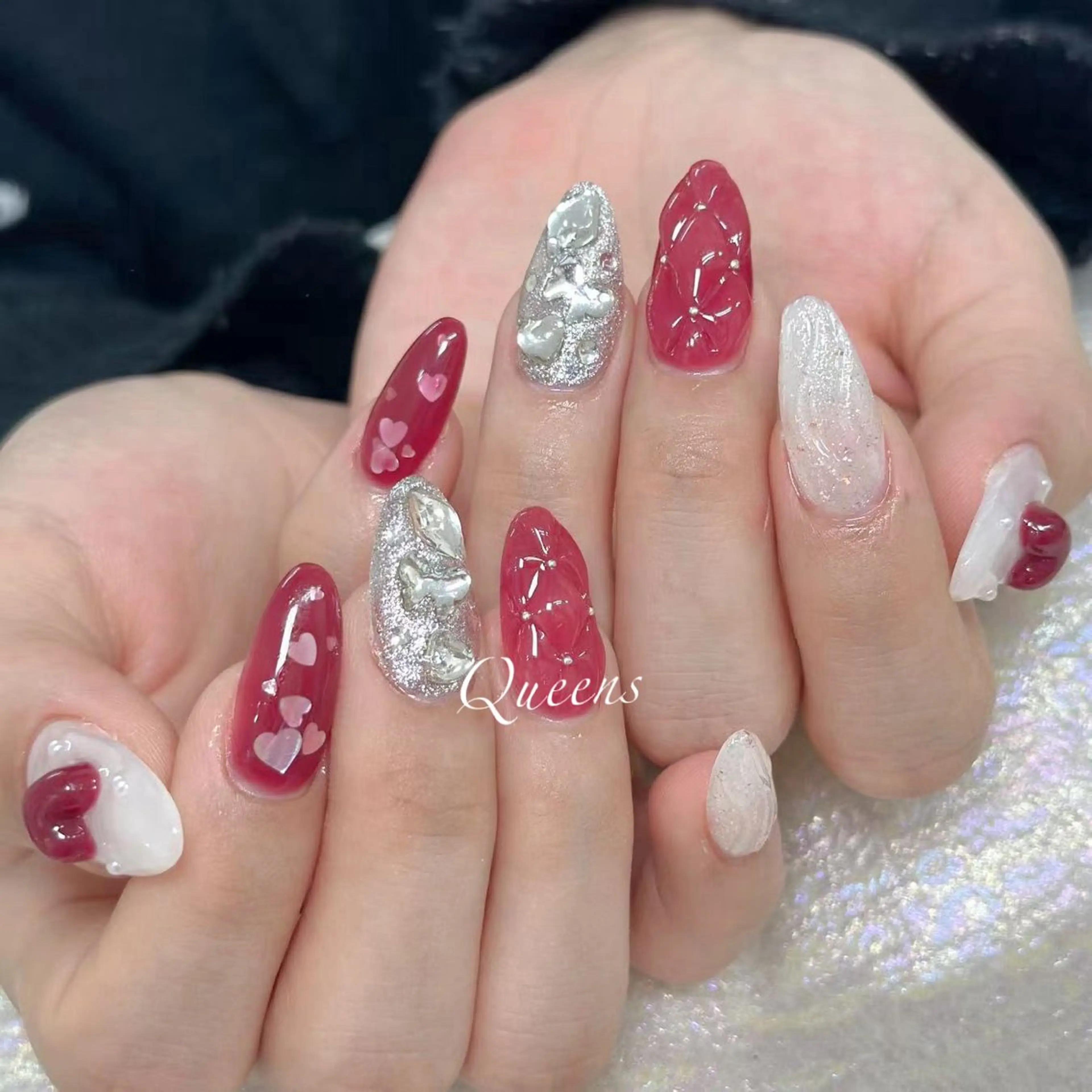 ネイル ハンドネイル Queens 榊 まおのネイルデザイン