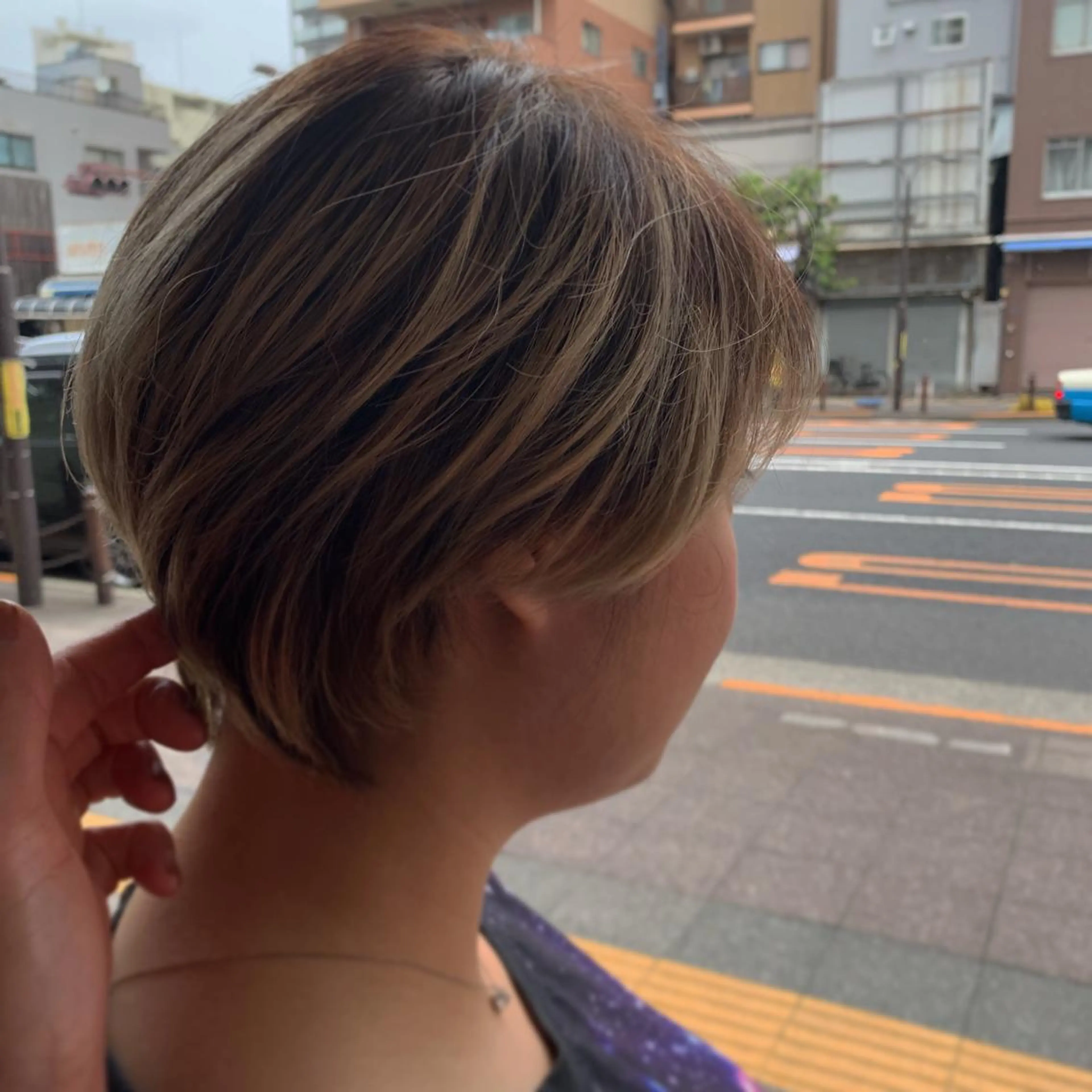 ショート カラー パーマ 🟤TAP🟤 木曳野　金沢店のヘアスタイル