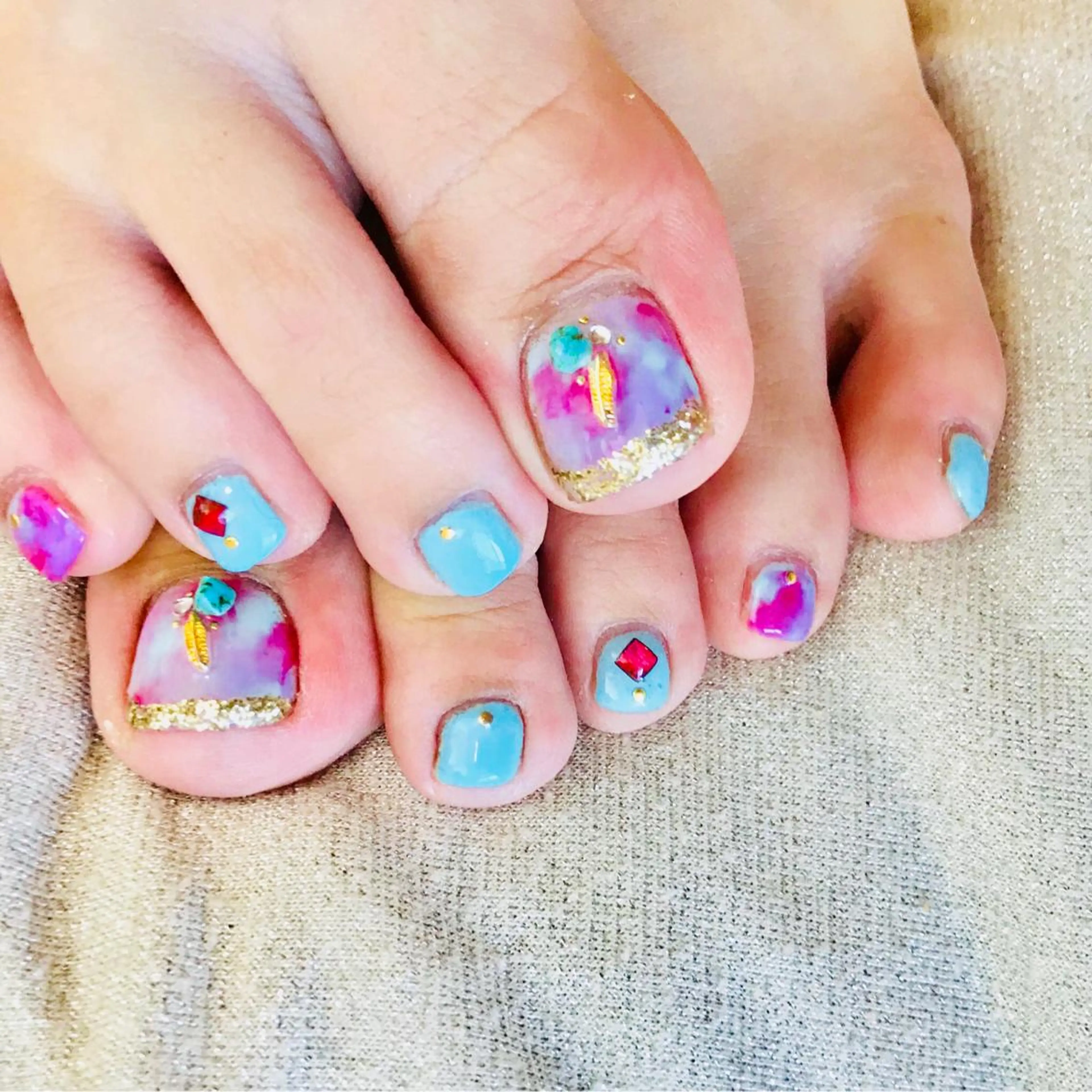 ネイル 夏ネイル 菊地 里沙のネイルデザイン