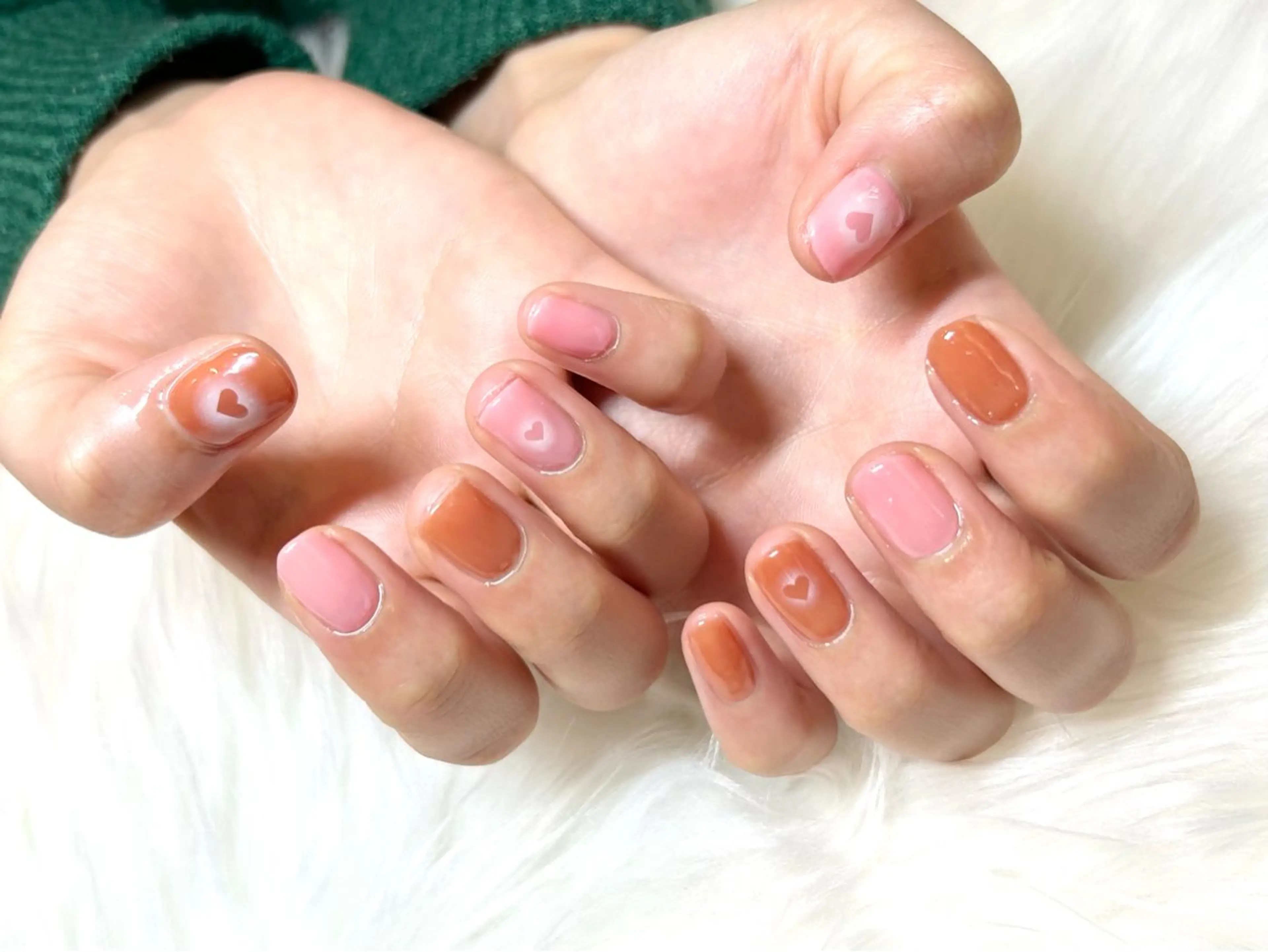 ネイル グラデーション バレンタイン 頑張る女性の味方✴︎ M.i　nail ♡のネイルデザイン