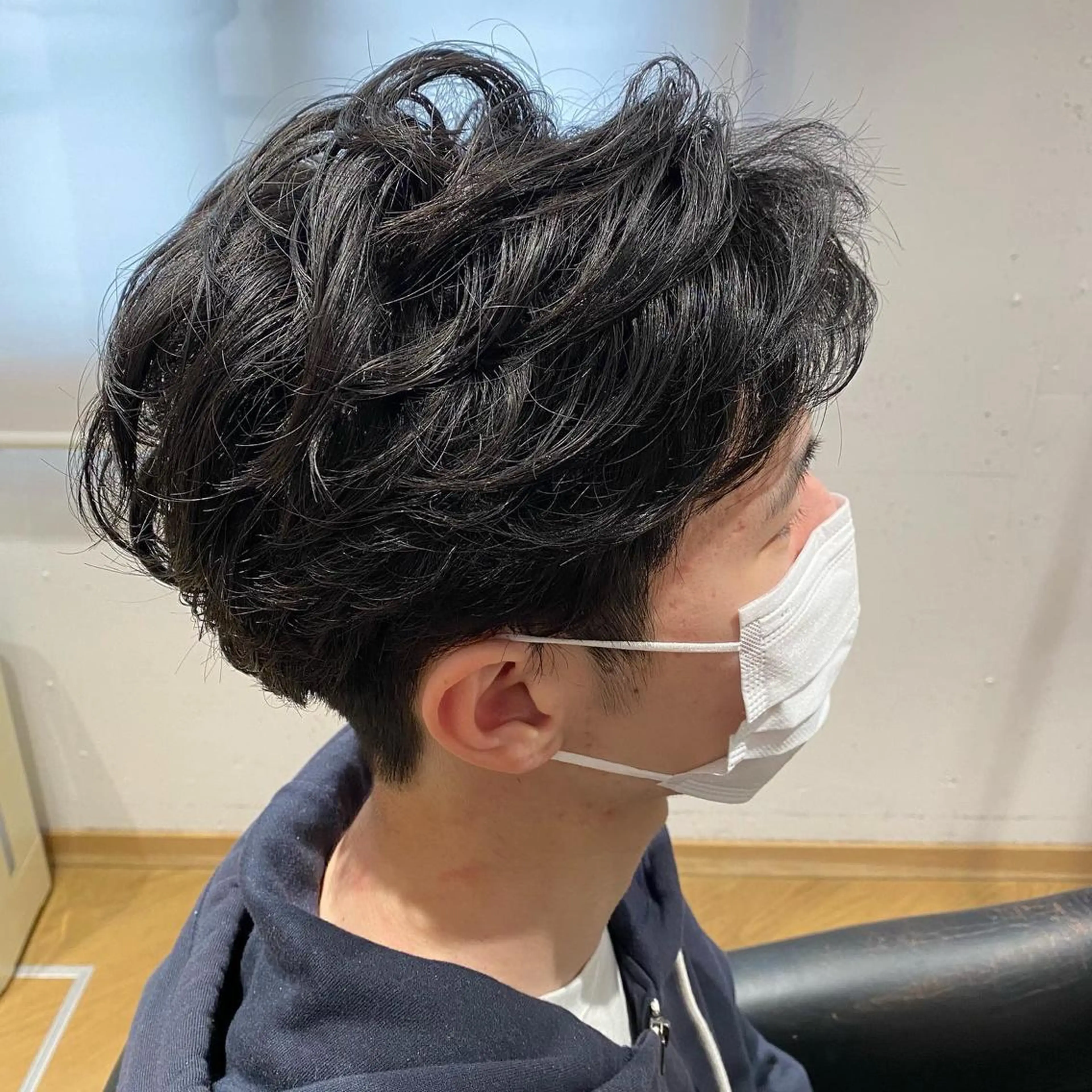 パーマ メンズ 丸田 幹太のヘアスタイル