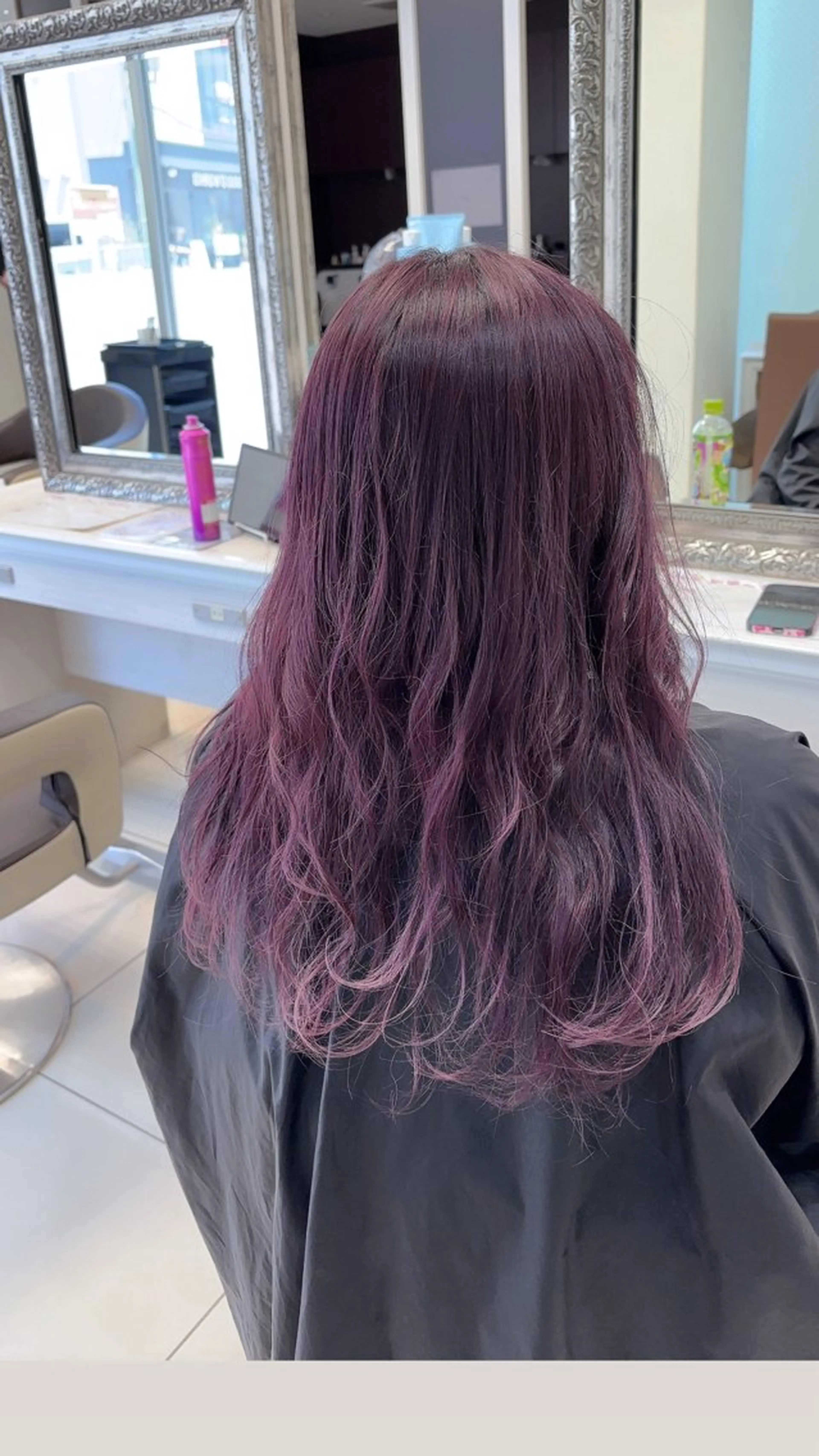 ロング カット ヘアカラー トリートメント 丸山 萌愛のヘアスタイル