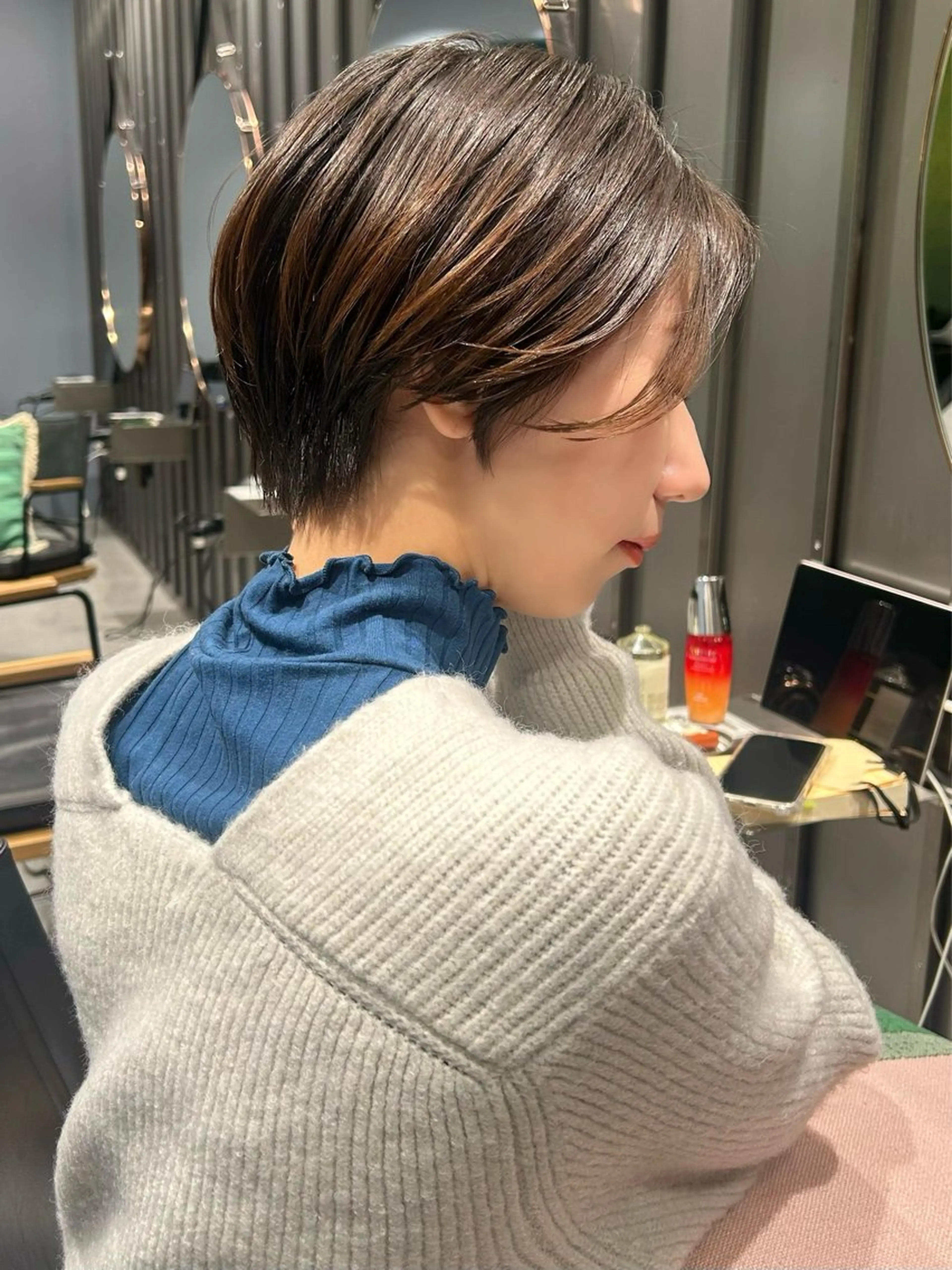 ショート カット ヘアカラー トリートメント urara/ショート /透明感カラーのヘアスタイル