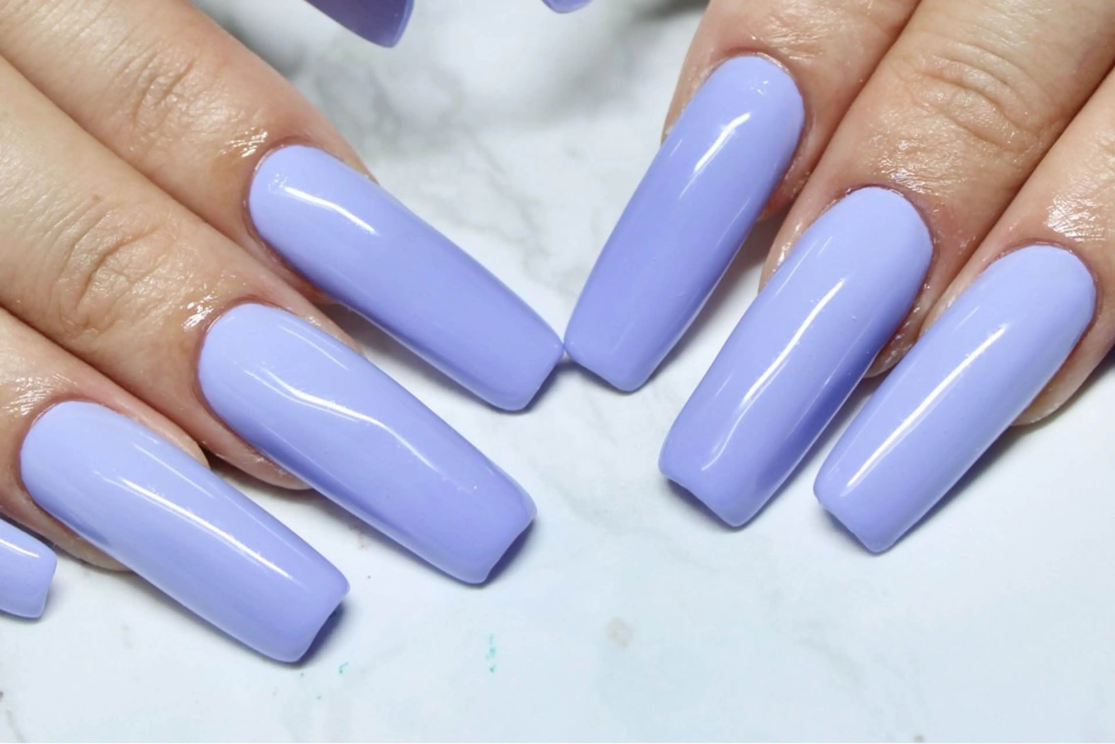 ネイル スカルプネイル スクエアネイル レイジー スワンのネイルデザイン