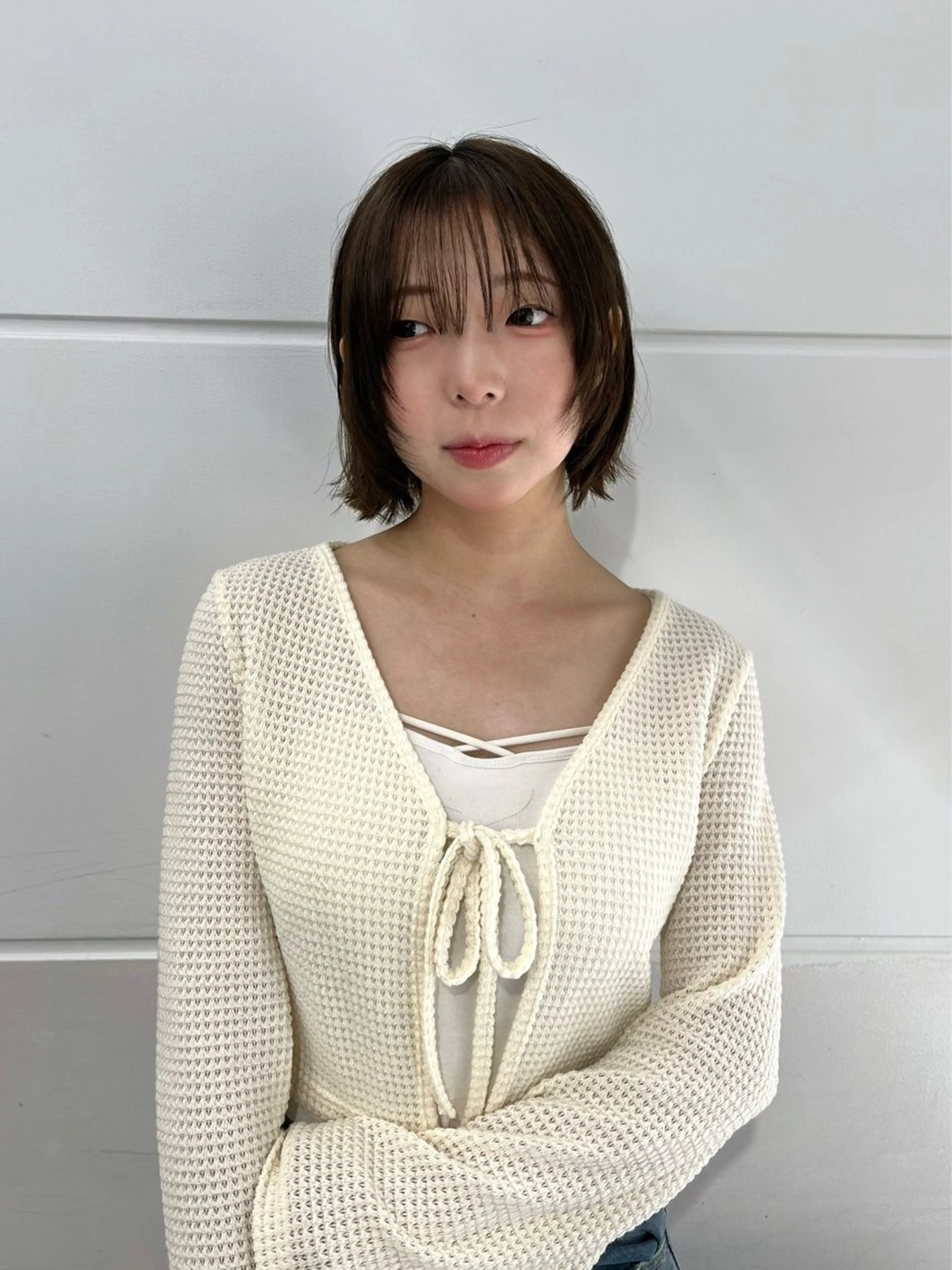 ショート 縮毛矯正/ハイトーン /パーマ/せき🧸のヘアスタイル