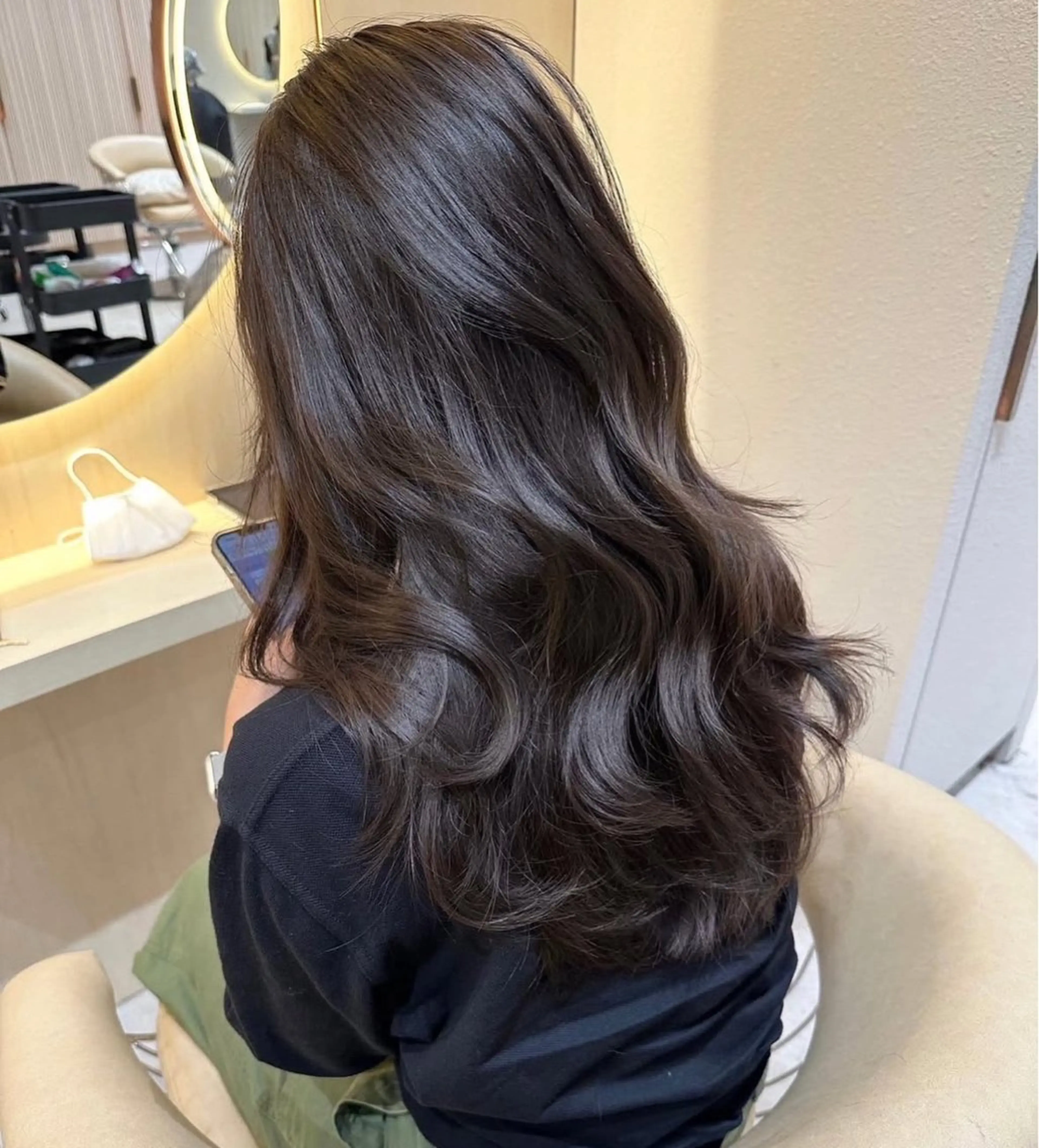 ロング ヘアカラー トリートメント 透明感カラー/髪質 改善/里奈のヘアスタイル