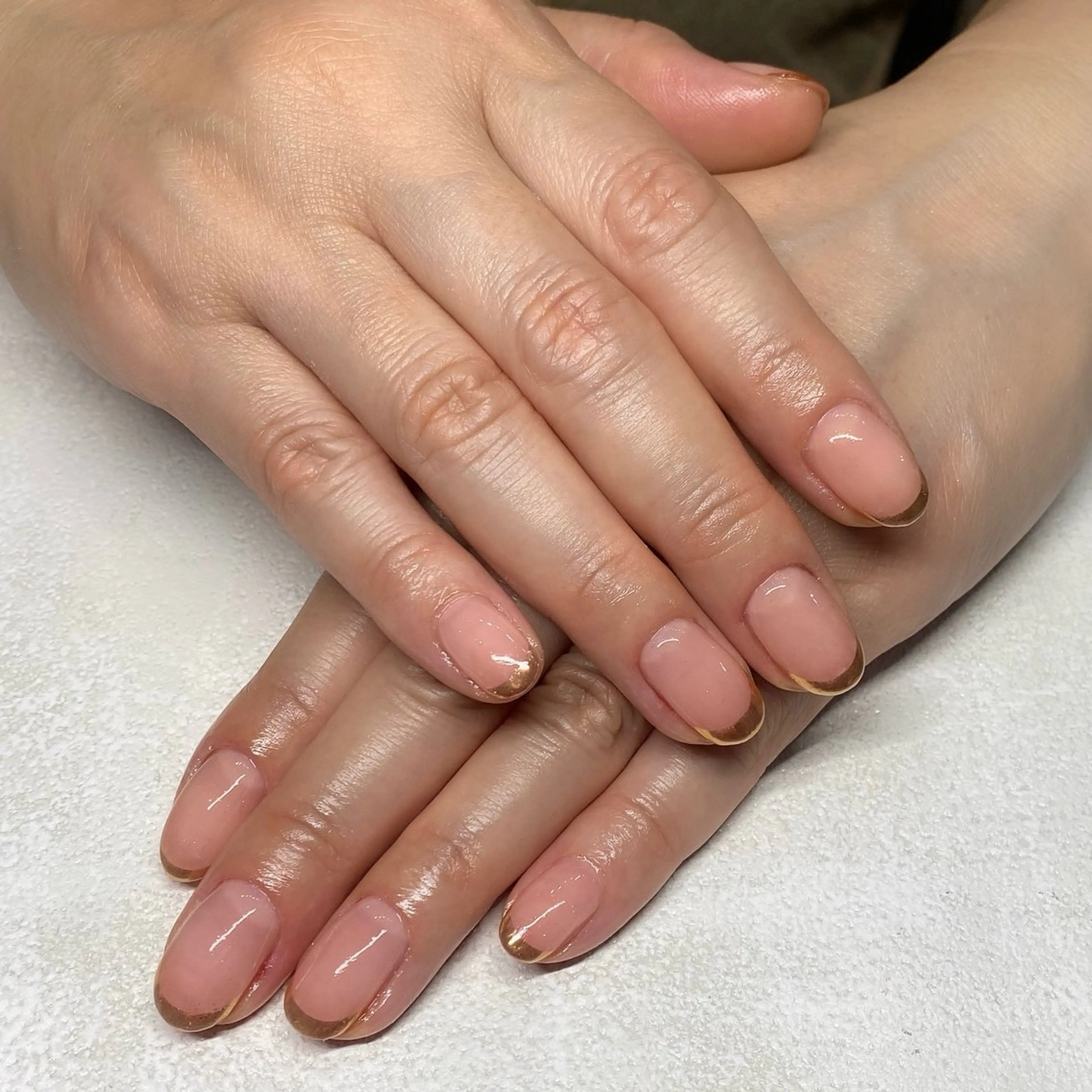 ネイル フレンチネイル ミラーネイル KONDO RIHO♡のネイルデザイン