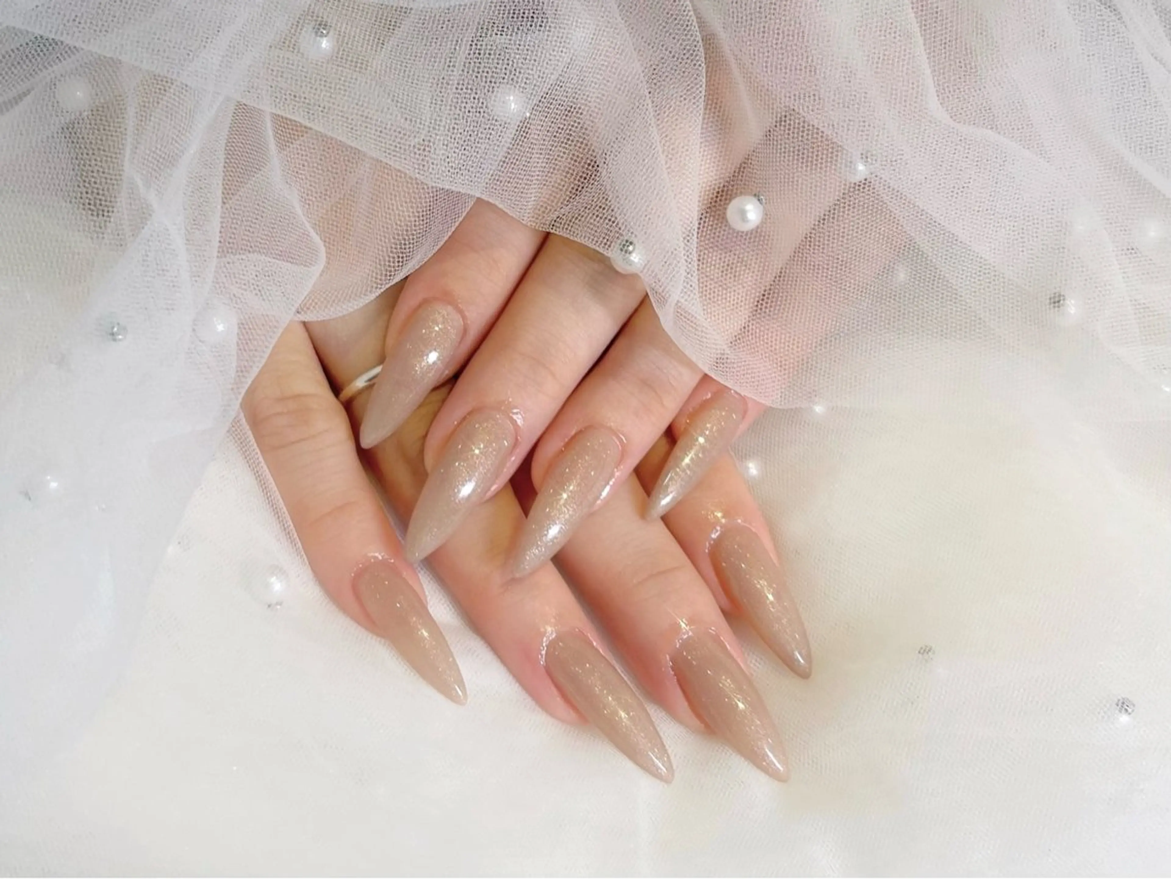 ネイル ラメ(グリッター) マグネットネイル ちゅるんネイル ✨🎀AMIのネイルデザイン