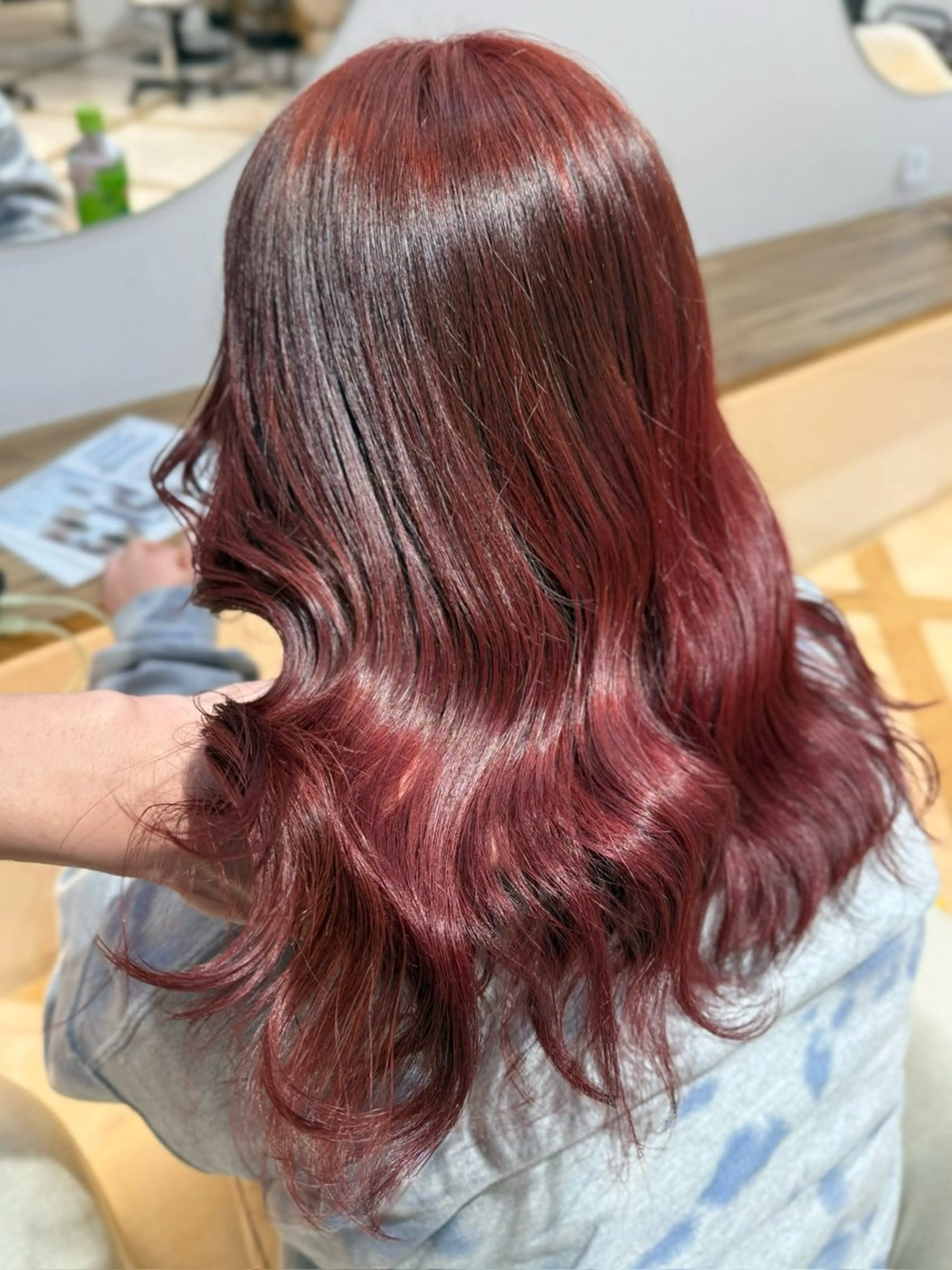 ミディアム ヘアカラー 倉林隆一/艶髪🌸 透明感/髪質改善のヘアスタイル