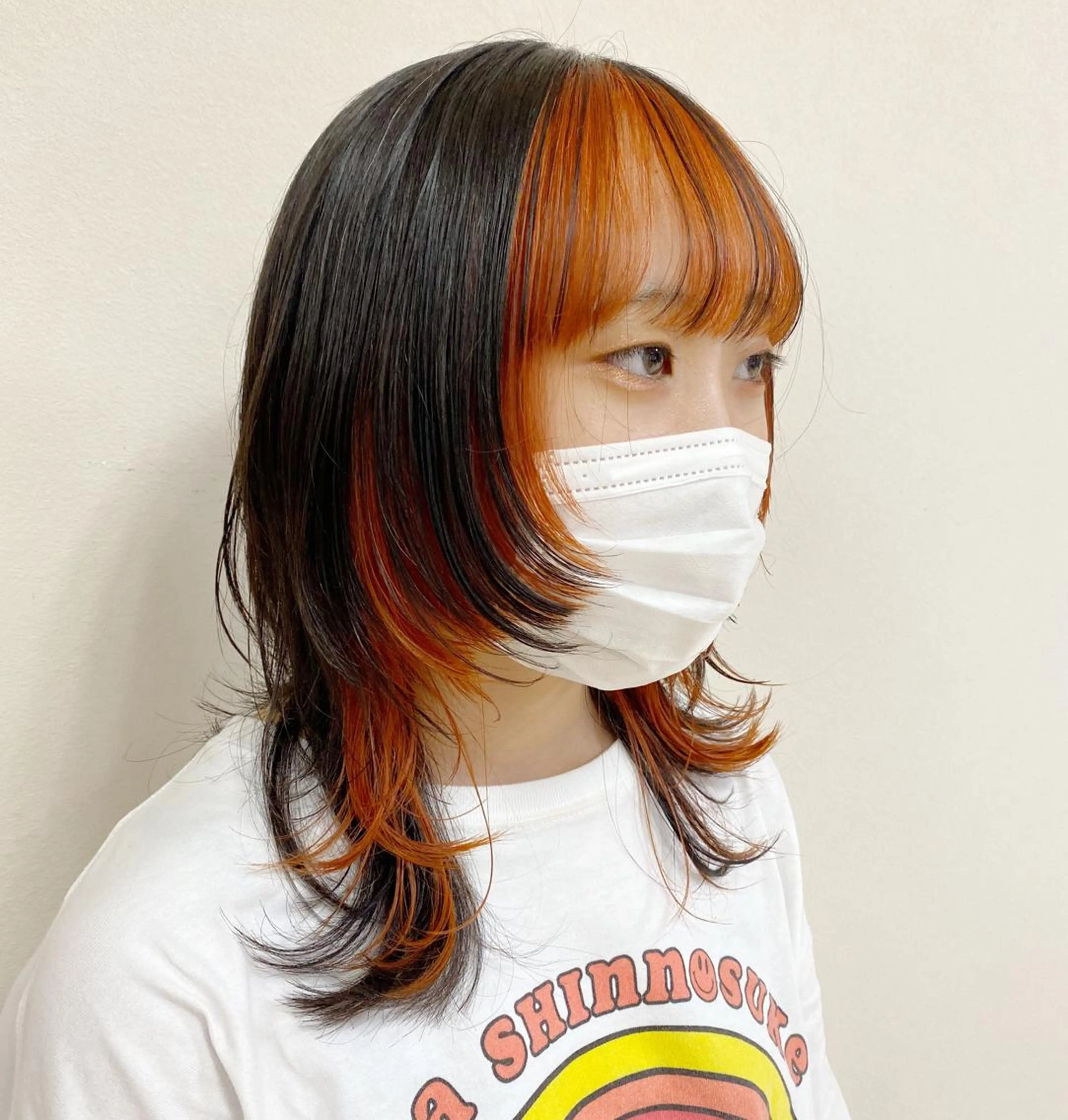 セミロング カラー ヘアアレンジ ヘアカラー 🌈haru🌻 藤沢ハイトーン🌈のヘアスタイル