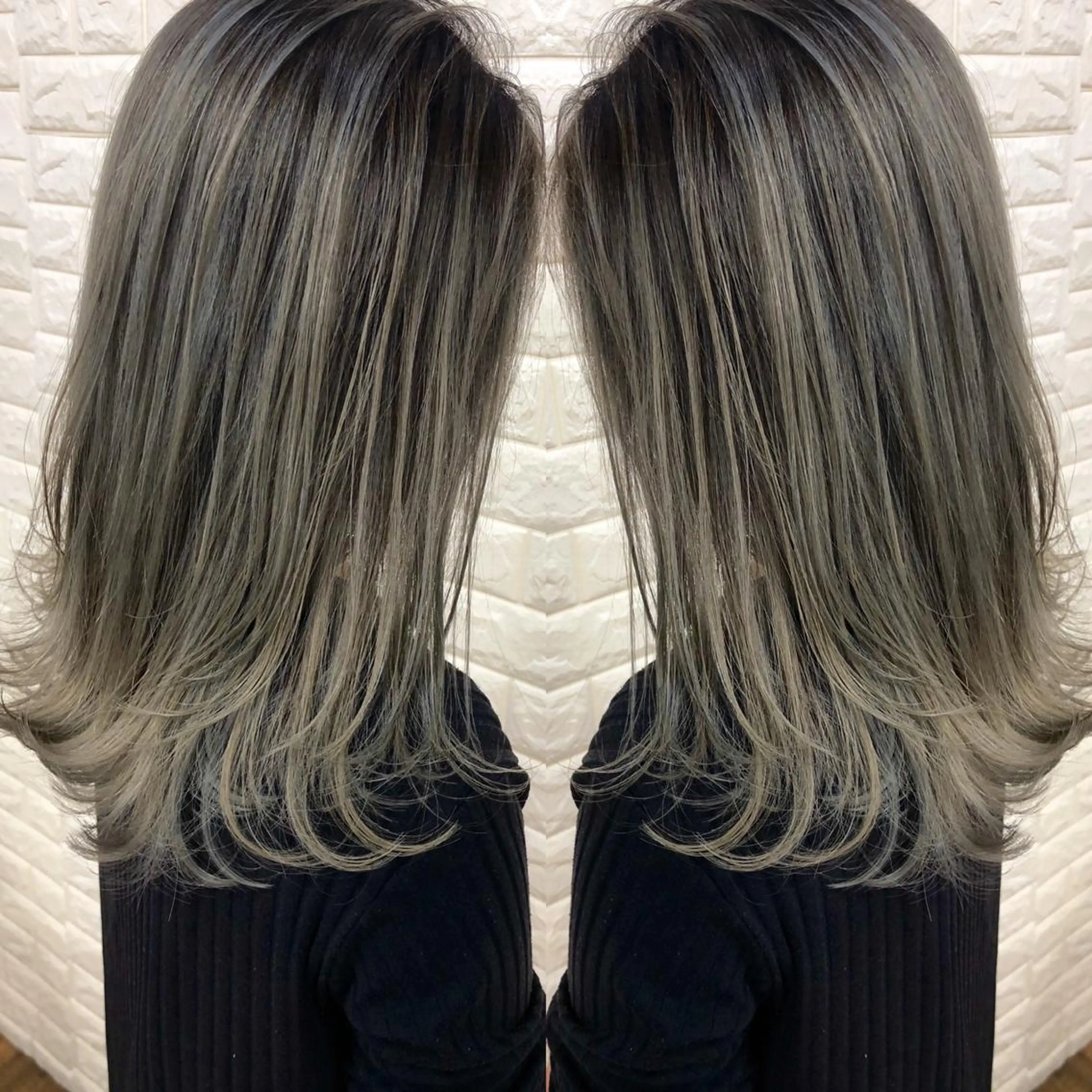 【外国人風3Dスタイル】バレイヤージュ（ケアブリーチ）＋カラー＋ダメージ補修トリートメントの写真