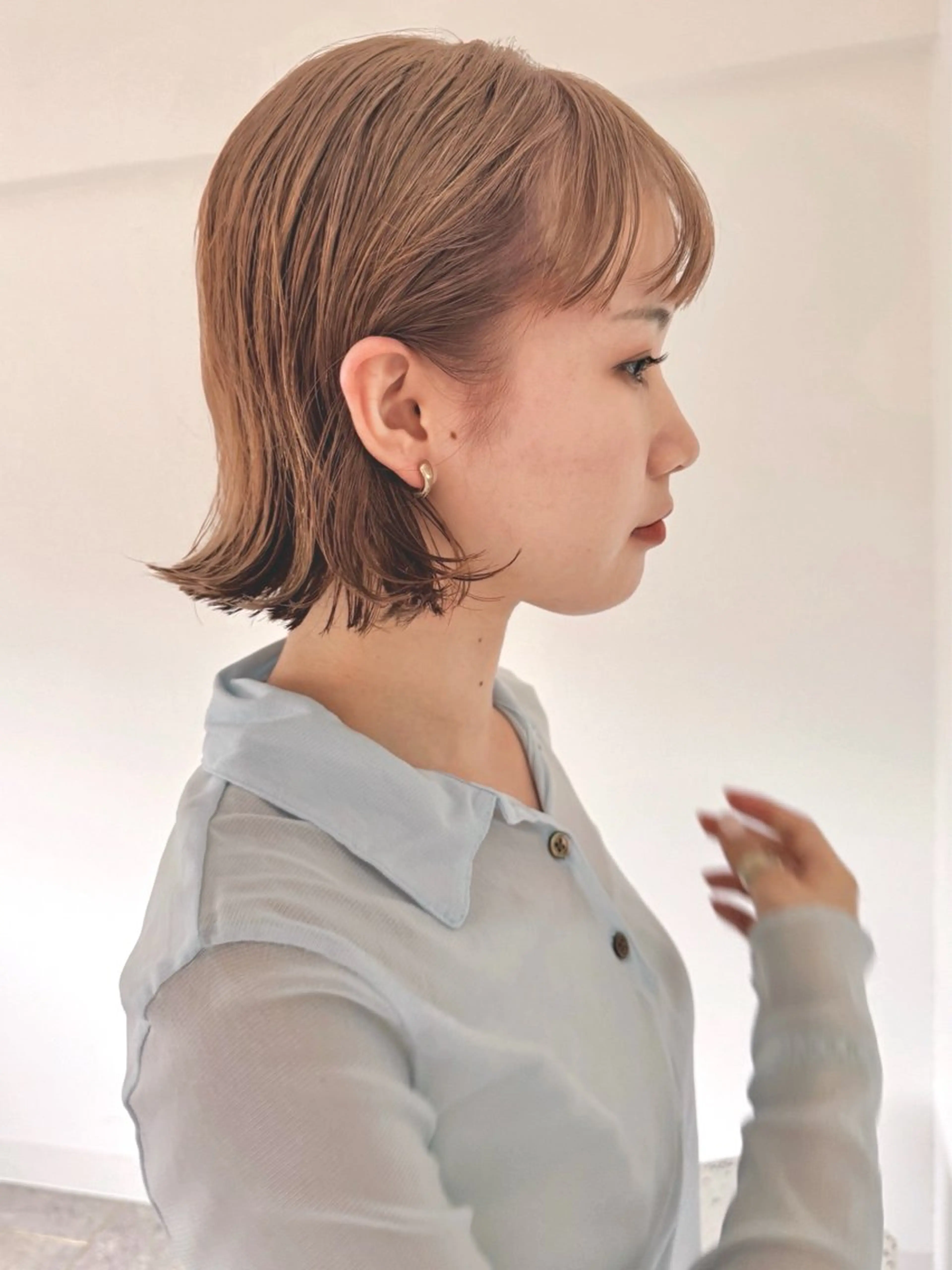 ショート カラー ブラウンカラー 透明感カラー カット ヘアカラー トリートメント Kaito🐶/ デザイン/レイヤーのヘアスタイル