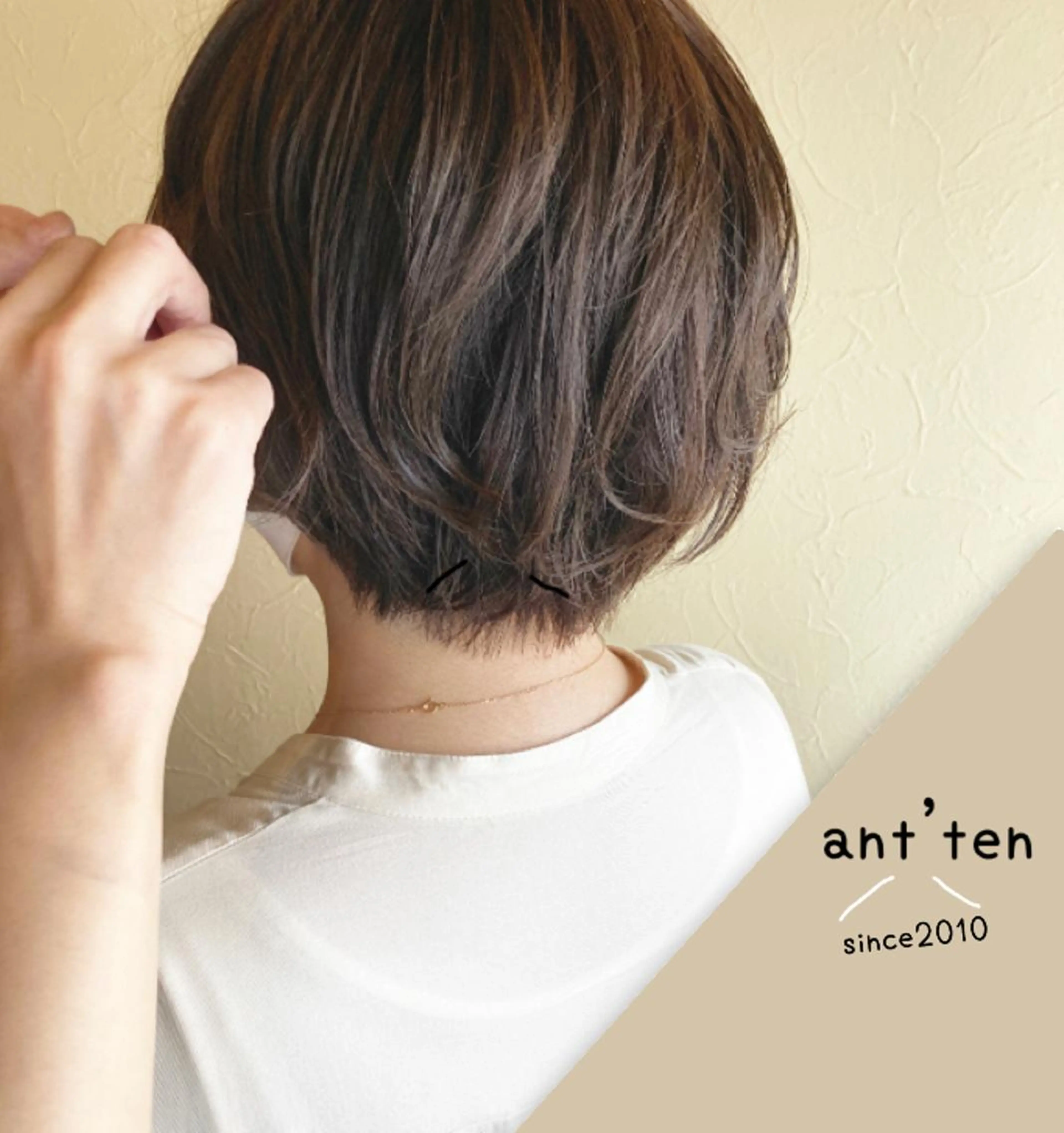 ショート カラー ショートボブ ボブ ショートヘア カット トリートメント ant’ten 宮川 俊裕のヘアスタイル