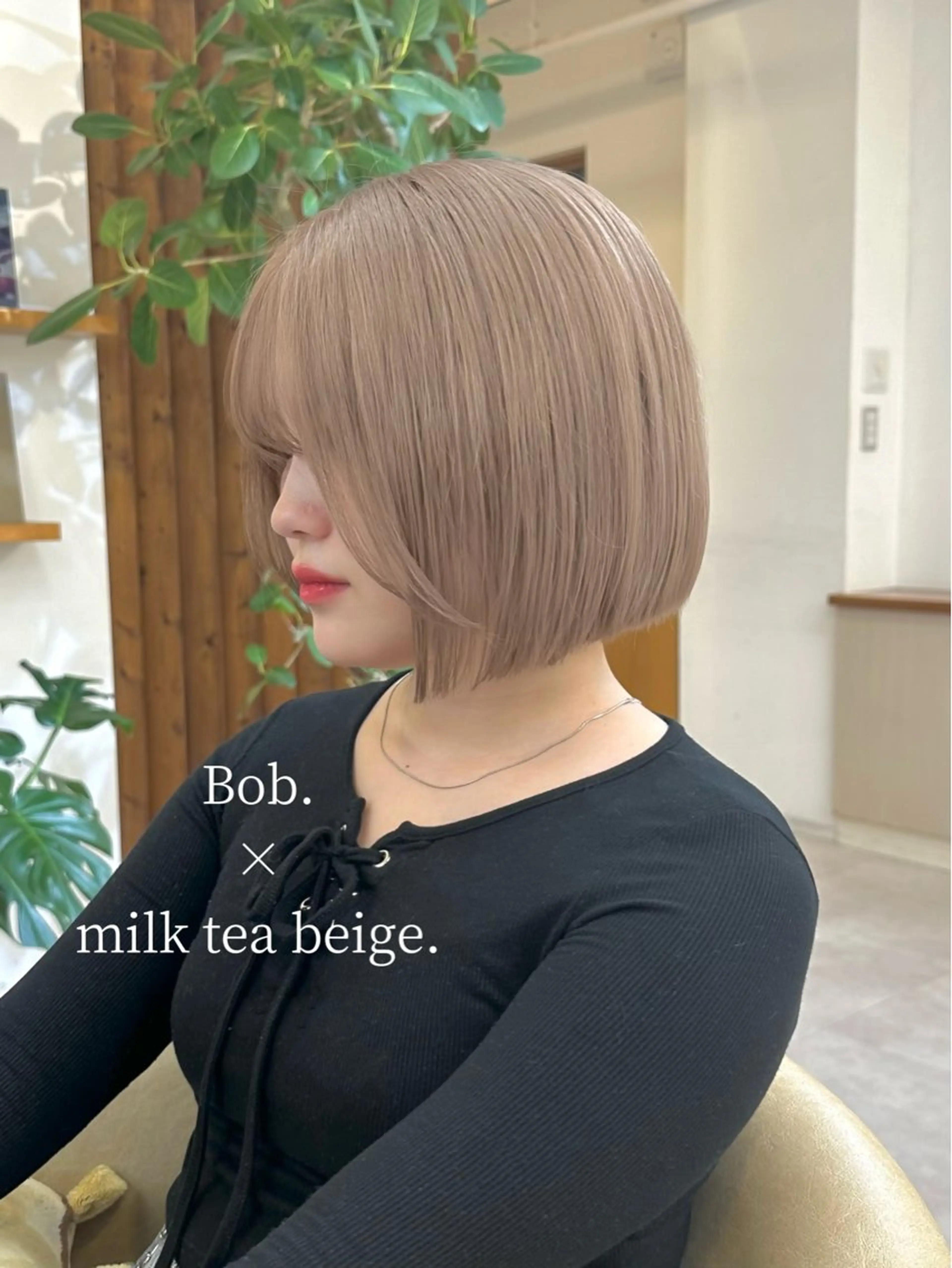 ショート カラー カット ヘアカラー トリートメント ボブ/ブリーチ /すずきのヘアスタイル