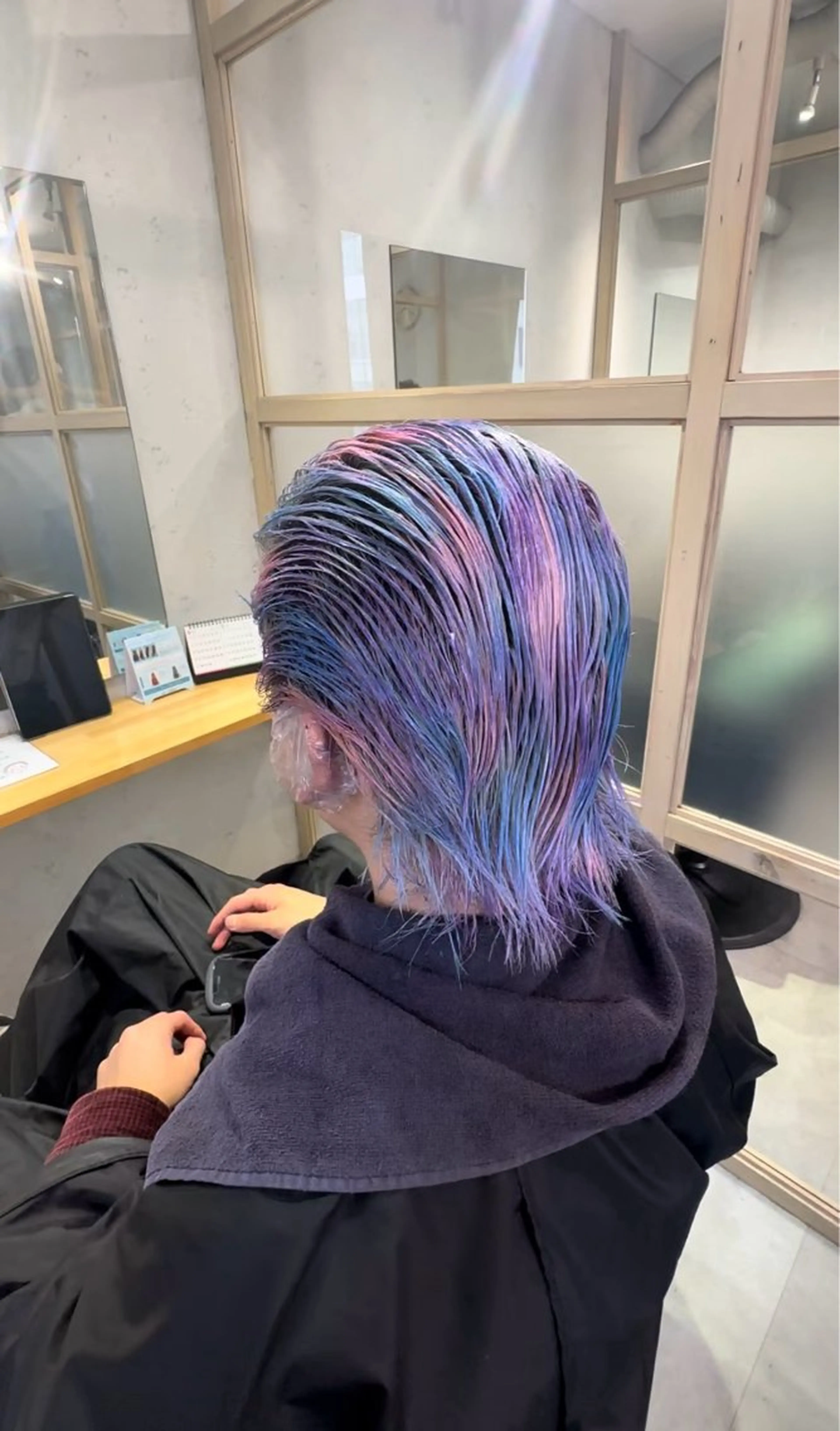 ショート カラー メンズ ユニコーンカラー カット ヘアカラー トリートメント 上野/エフェクトブリ ーチ✂︎touiのヘアスタイル