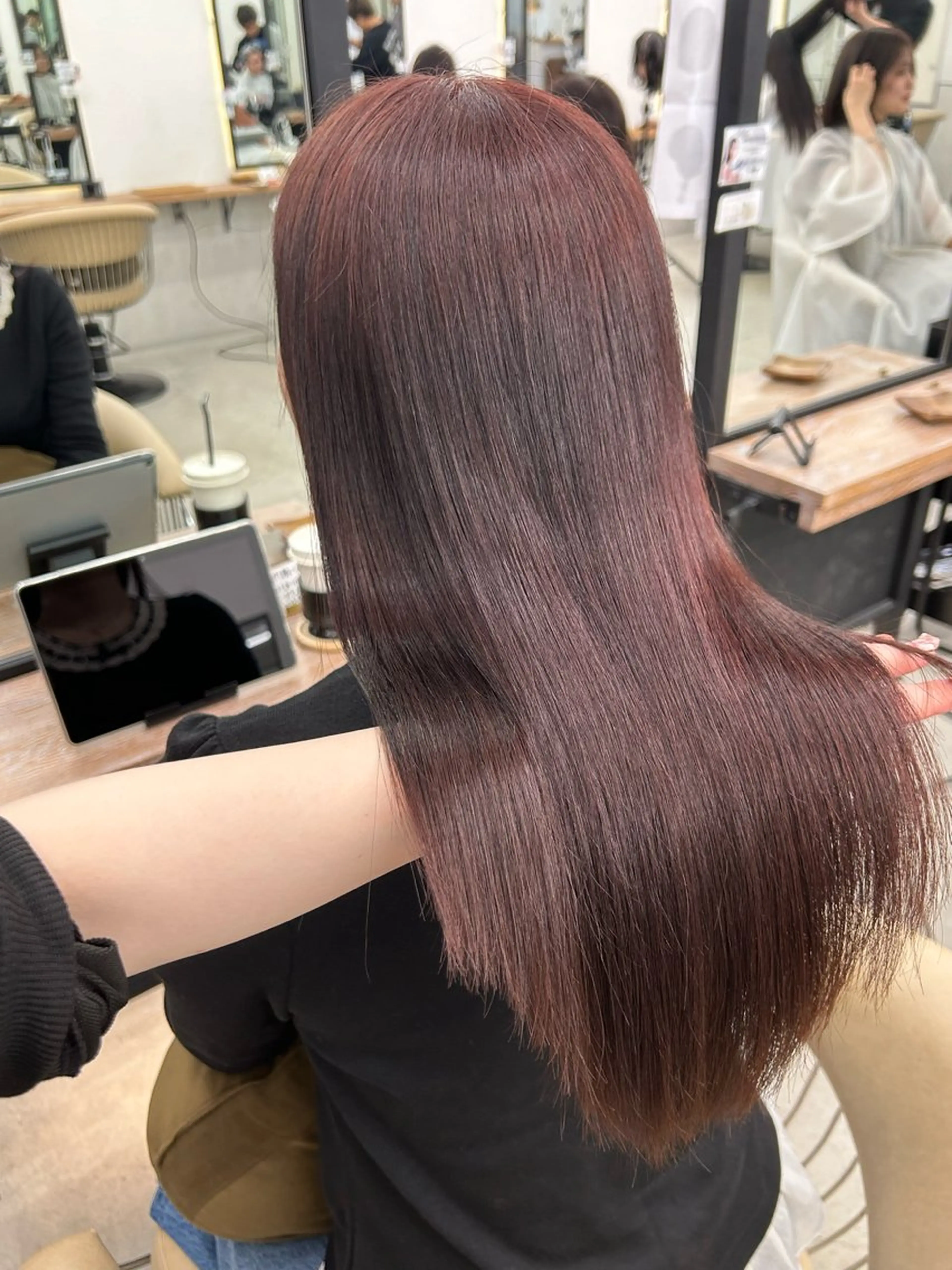 ロング ボブ/縮毛矯正/艶髪 /さのまなみのヘアスタイル