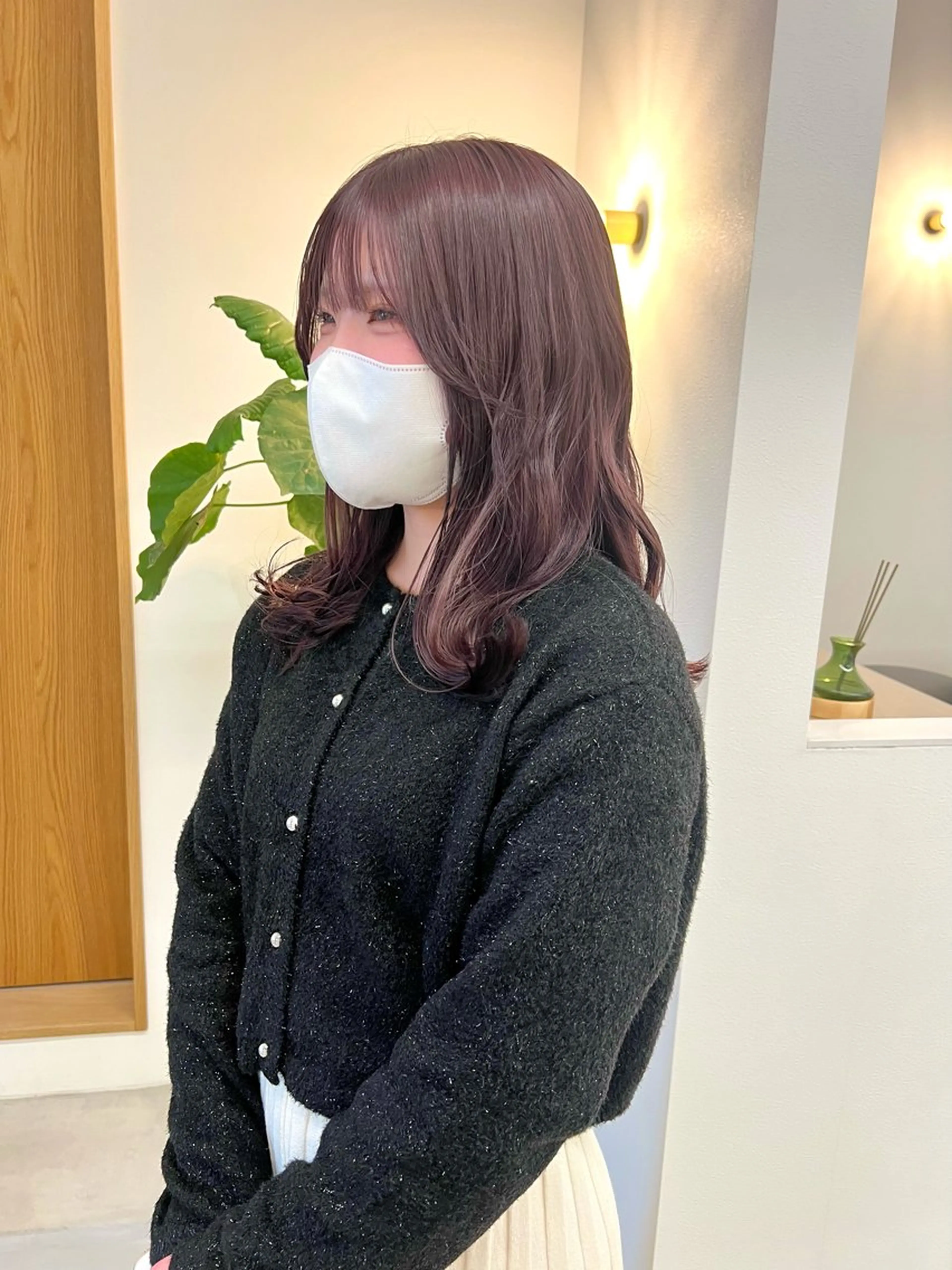 セミロング カラー ブリーチ yu koのヘアスタイル