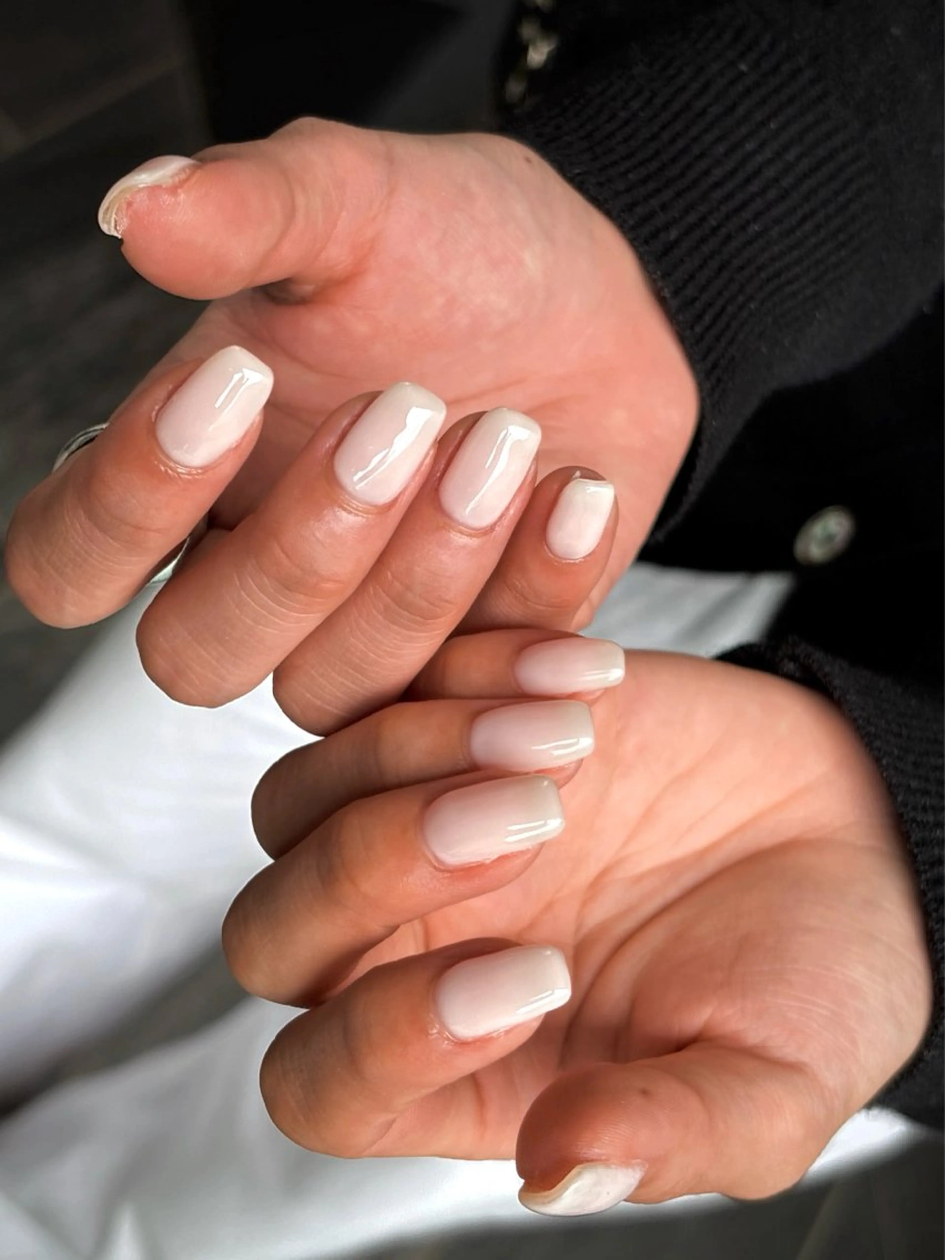 ネイル メンズネイル ワンカラーネイル シンプルネイル ホワイト 鈴木 誉のネイルデザイン