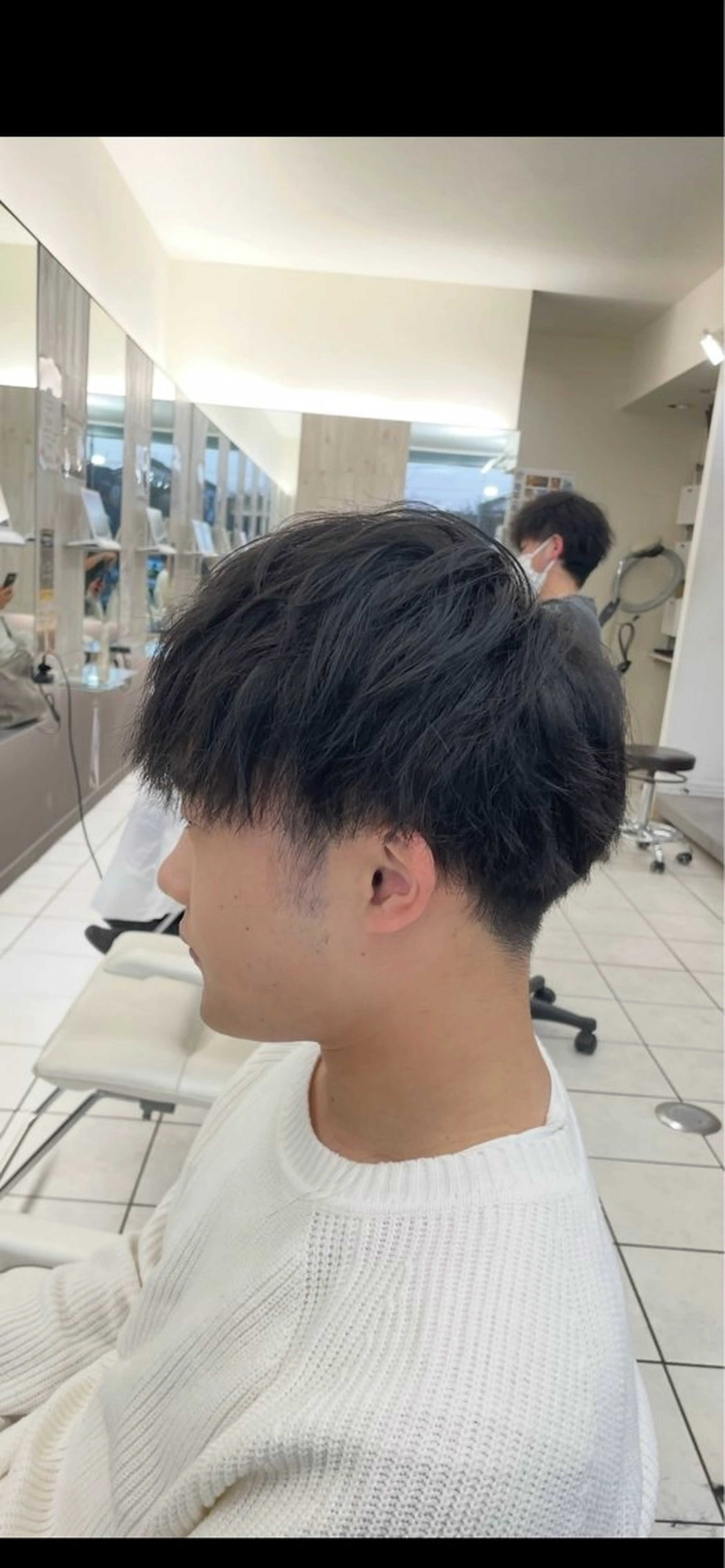 メンズ 成瀬スパイラル パーマ清水大隼のヘアスタイル