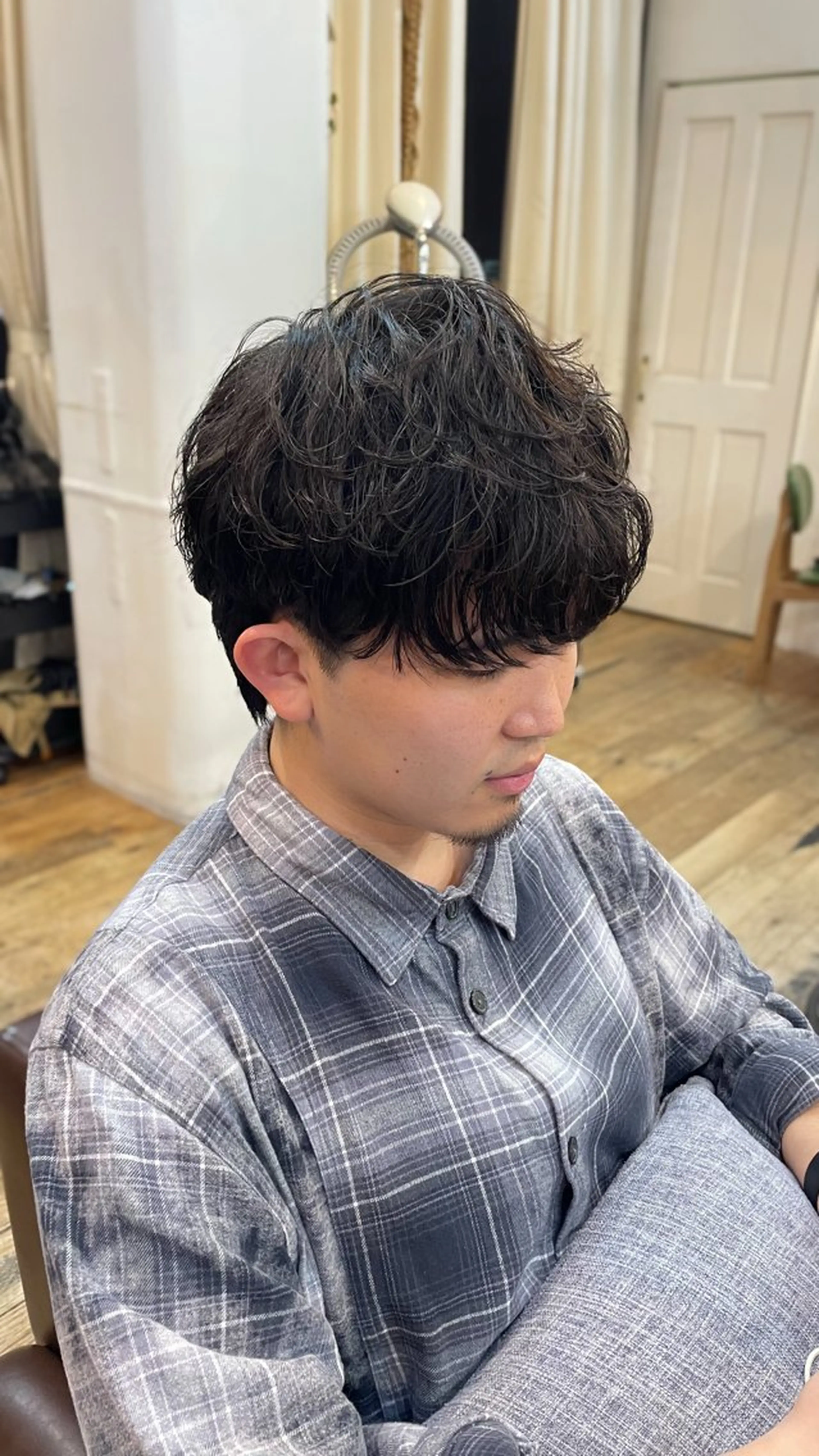 メンズ マッシュ メンズパーマ kahona/カラー /パーマ/銀座のヘアスタイル