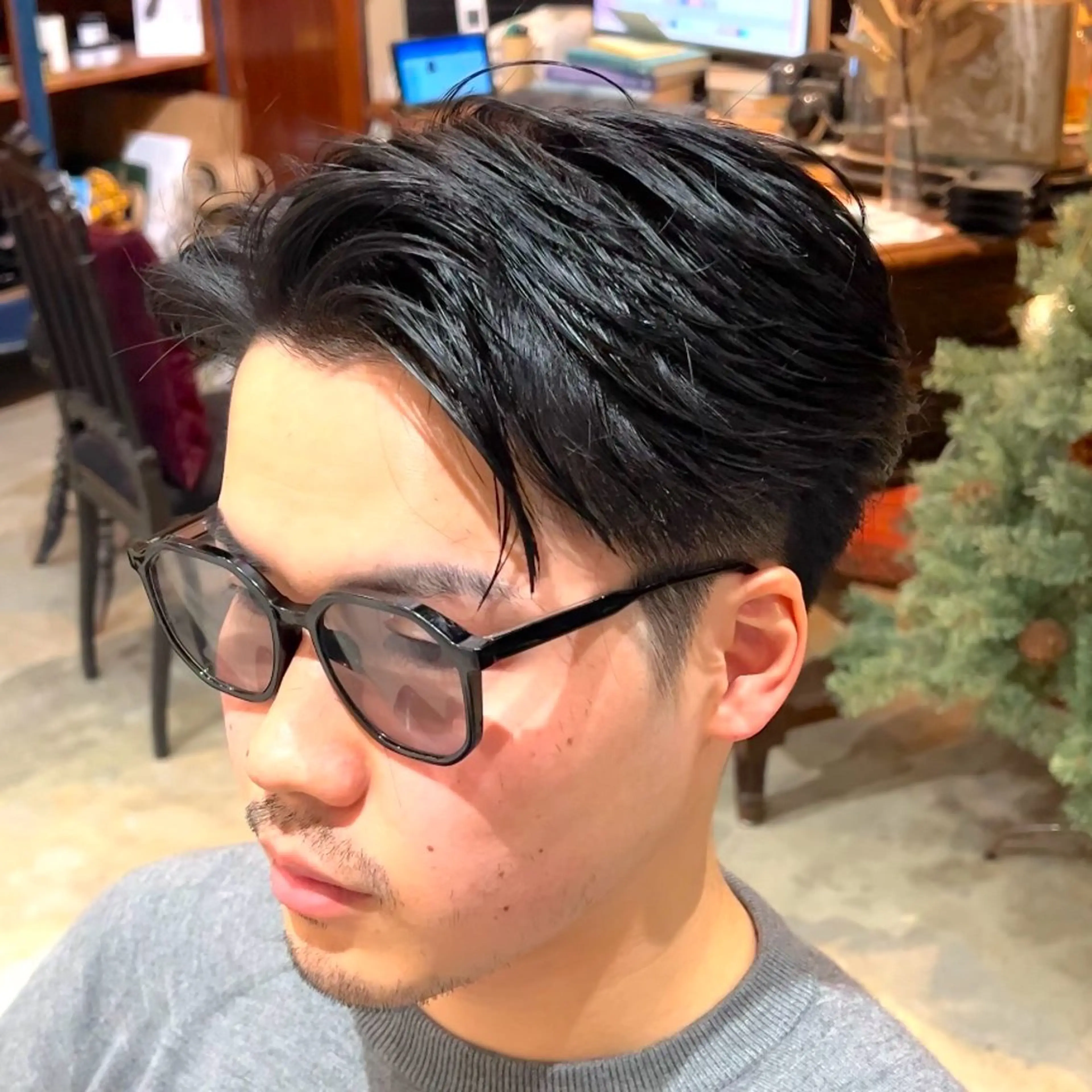 メンズ カット メンズパーマ眉毛 特化アユム🔥のヘアスタイル