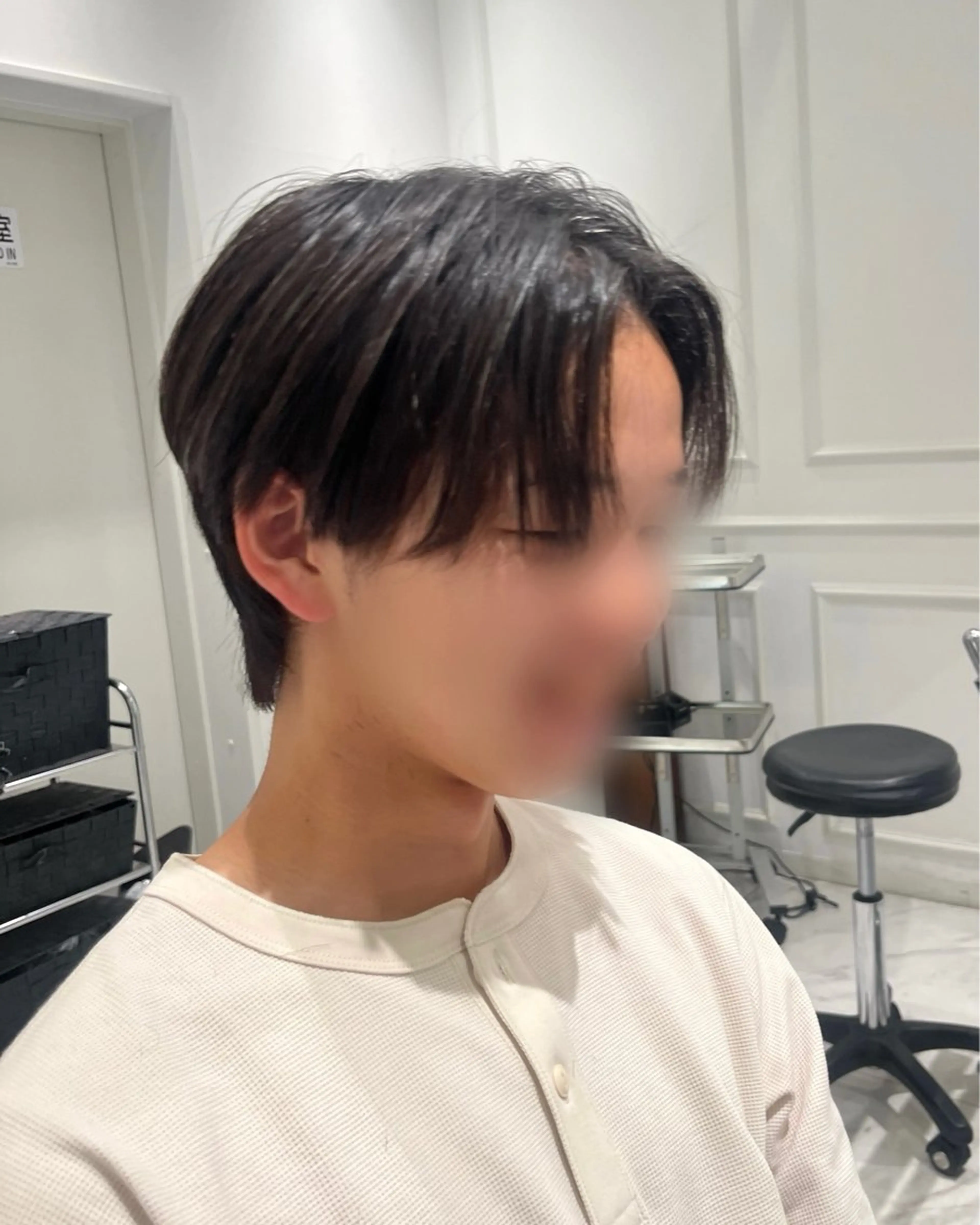 ショート メンズ センターパート メンズ韓国風 韓国風ヘア 橋本 七海のヘアスタイル