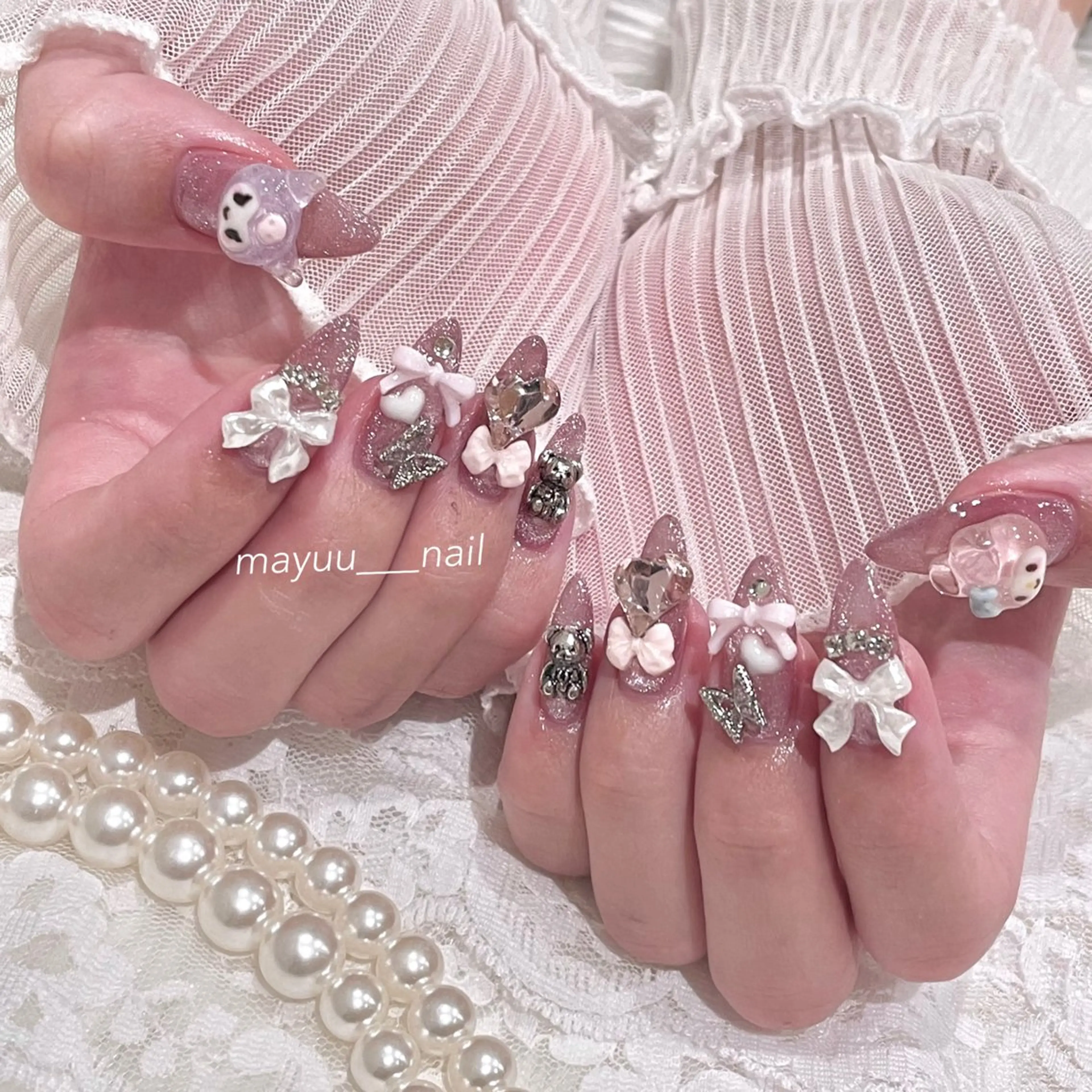 ネイル 🎀 Mayu 🎀痛ネイルのネイルデザイン