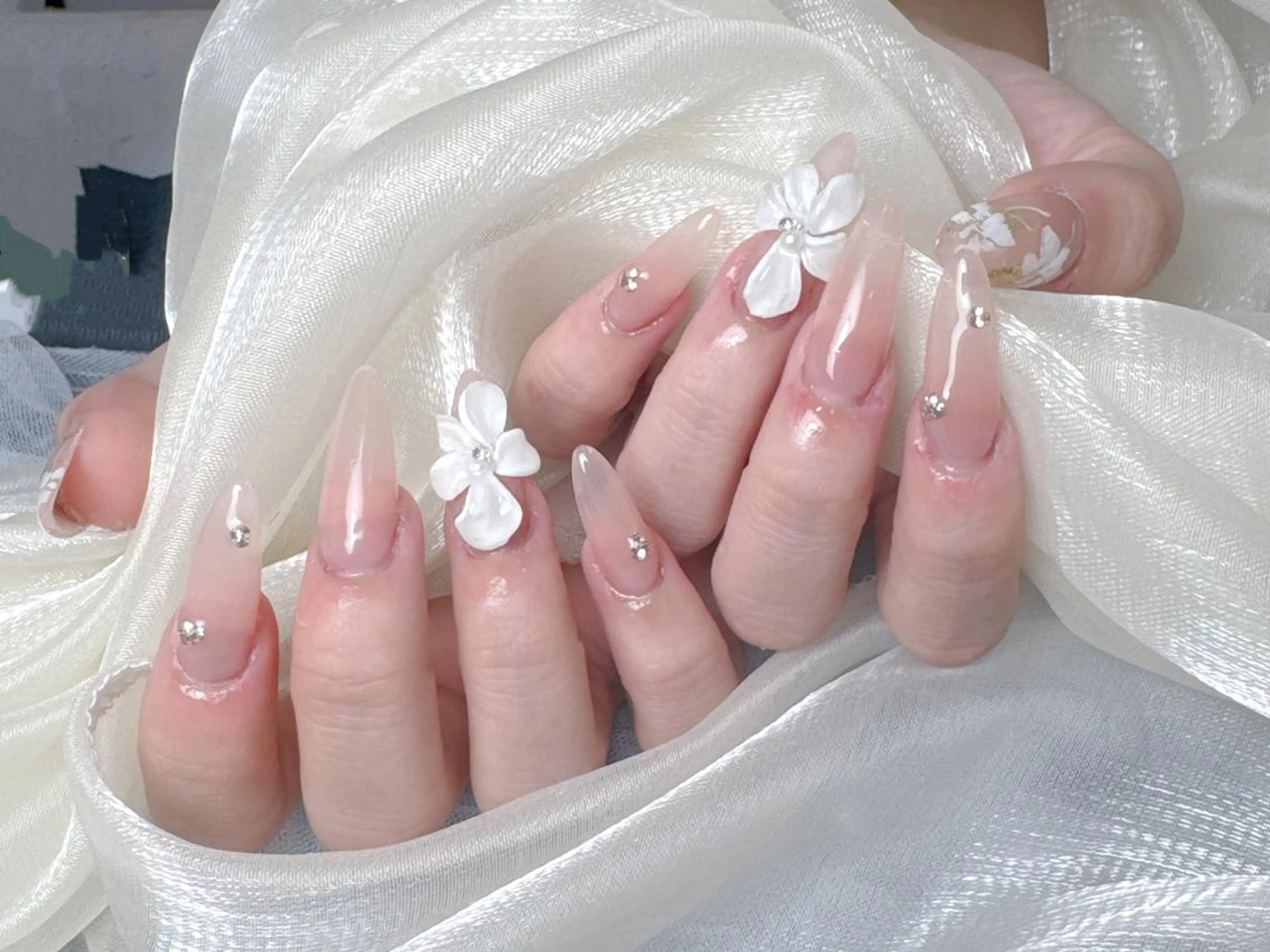 【初回オフ無料】🧡持ち込みデザイン6本まで+チップ長さだし1０本の写真