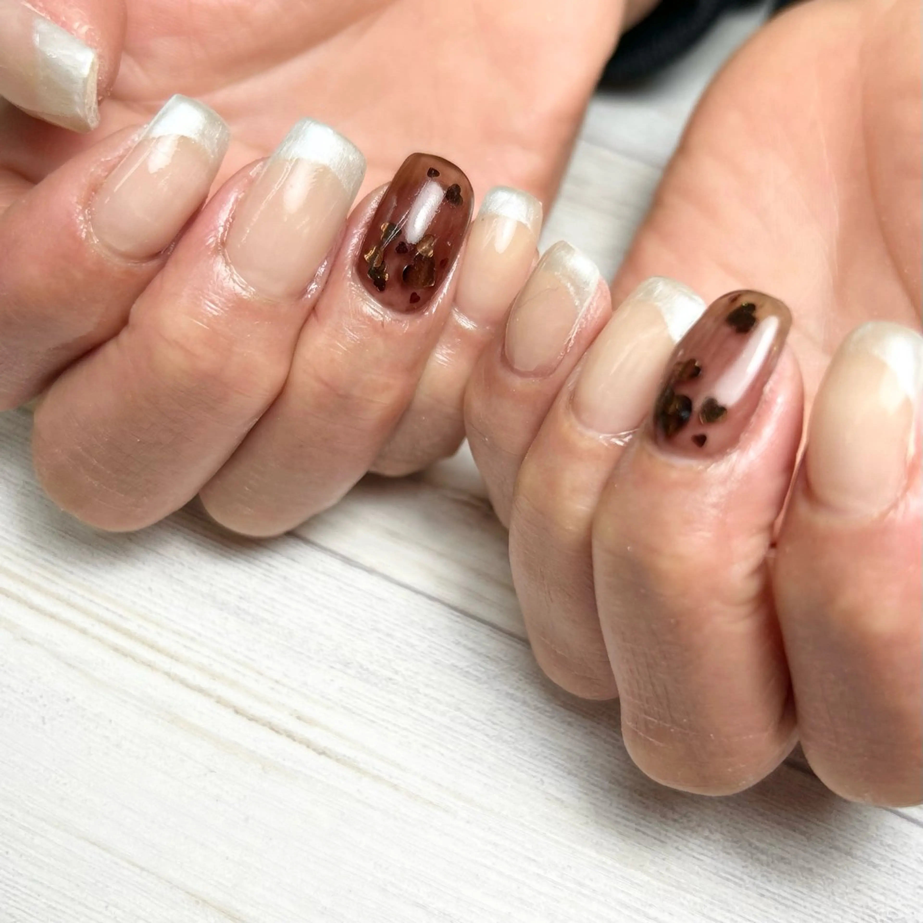 ネイル フレンチネイル 東十条muumii ネイルまつ毛のネイルデザイン