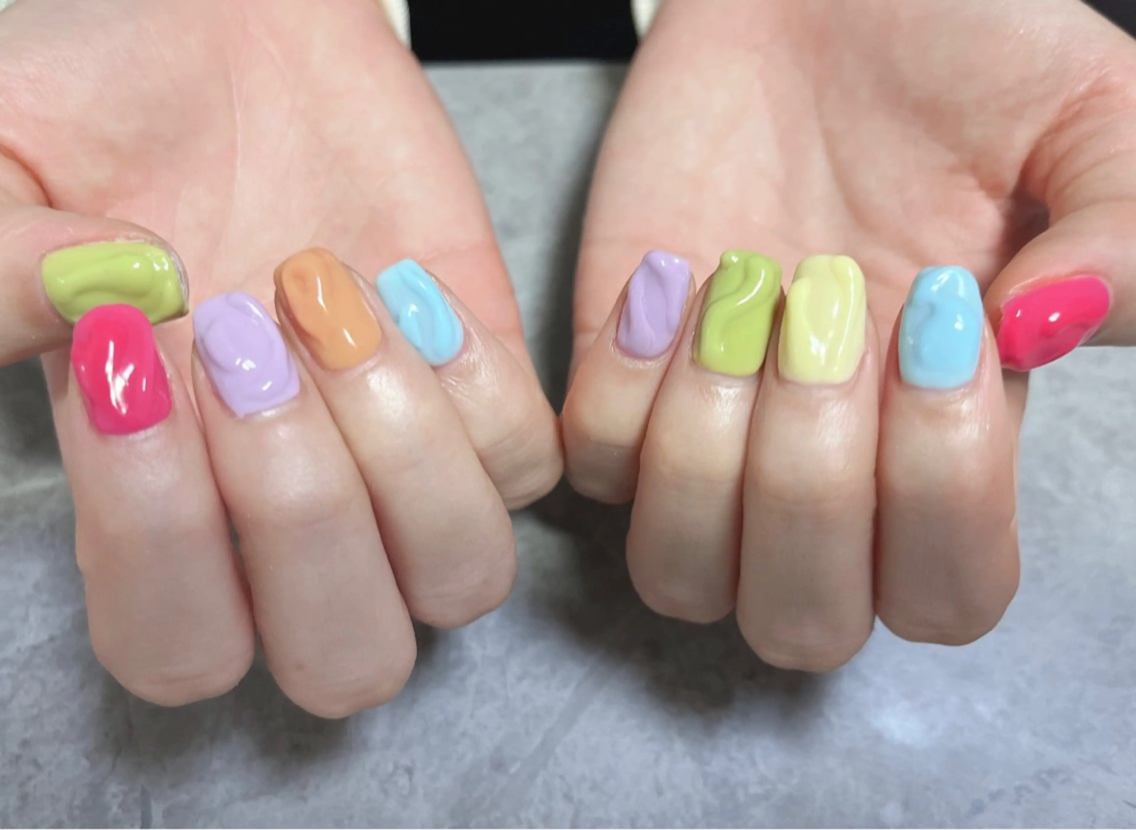 ネイル アートネイル 韓国ネイル 持ち込み ニュアンスネイル 春ネイル ハンドネイル ハンドケア ベテランネイル cnc  nailのネイルデザイン