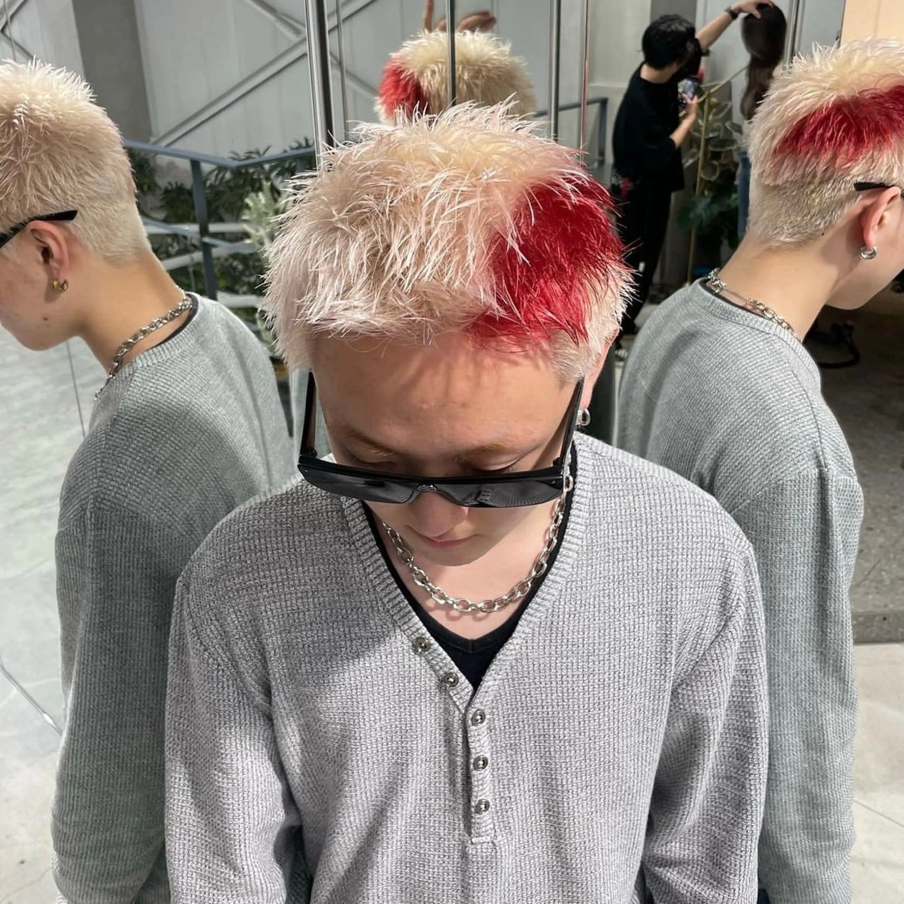 ショート カラー メンズ 花香竜太/エクステ /ハイトーンカラーのヘアスタイル