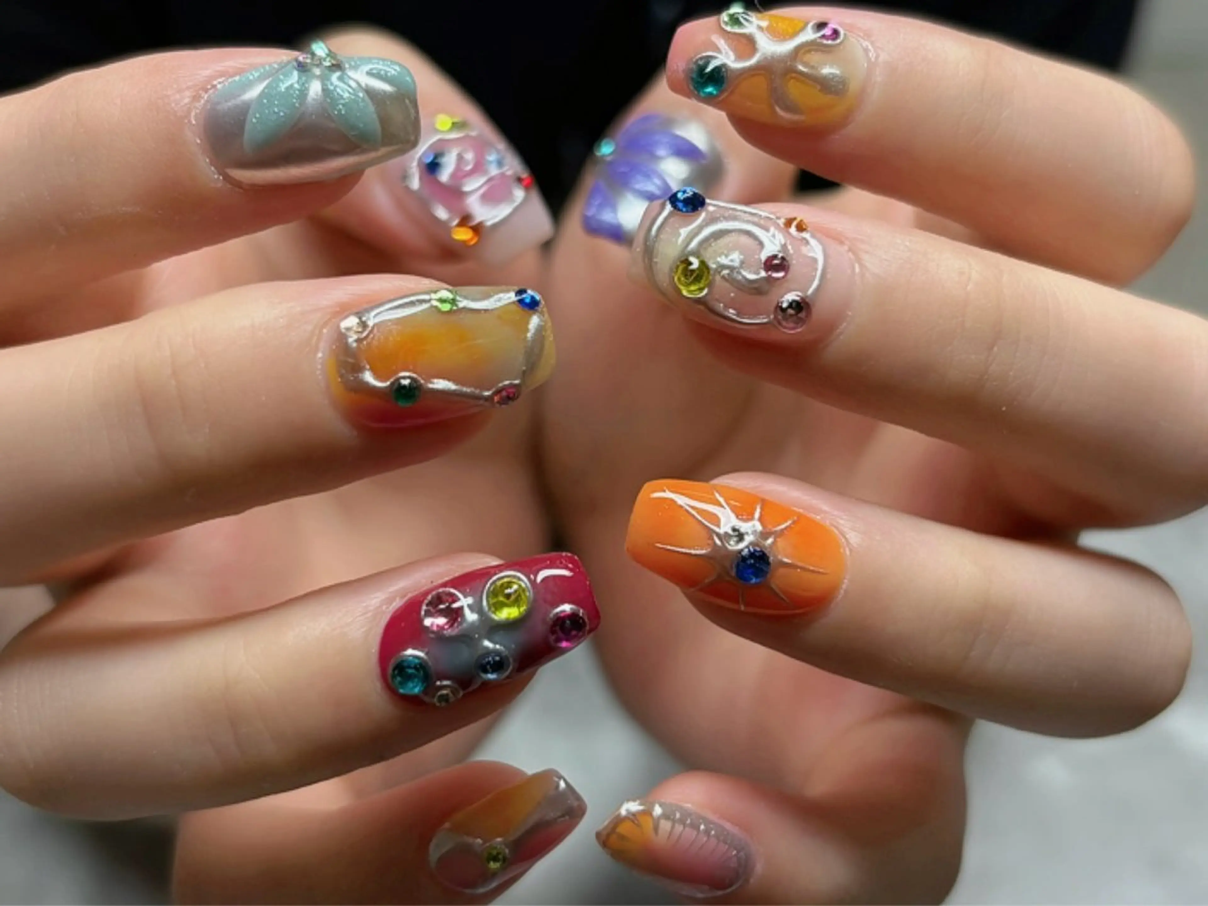 【オフあり】150分メニュー🐰ྀི☁️アートし放題🫶🏻持ち込みデザイン◎❤️‍🔥の写真