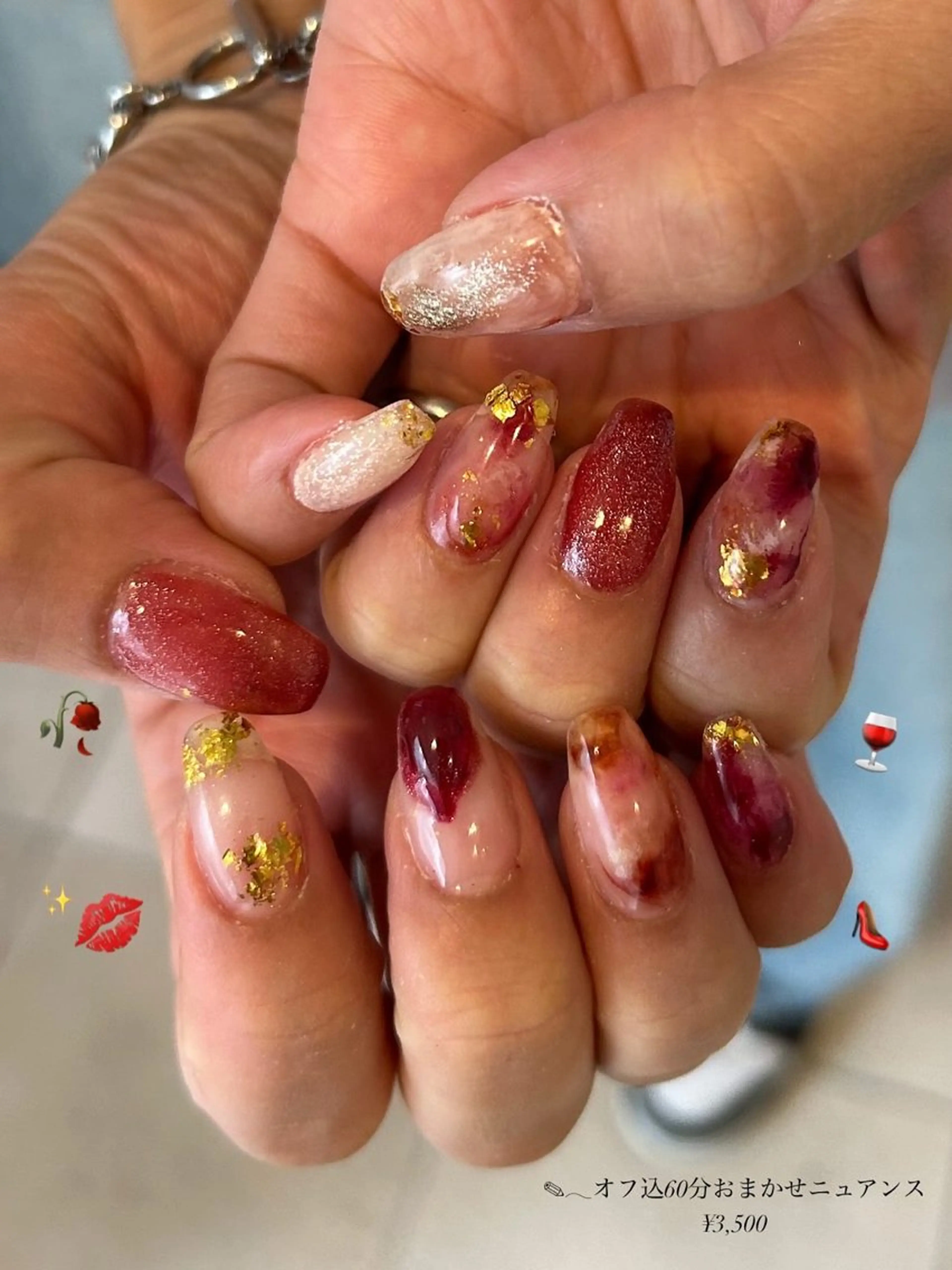 ネイル ハンドネイル フットネイル ASA nail / アート☀︎ニュアンスのネイルデザイン